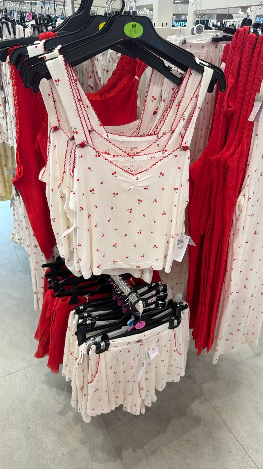 Cherry Print Tops