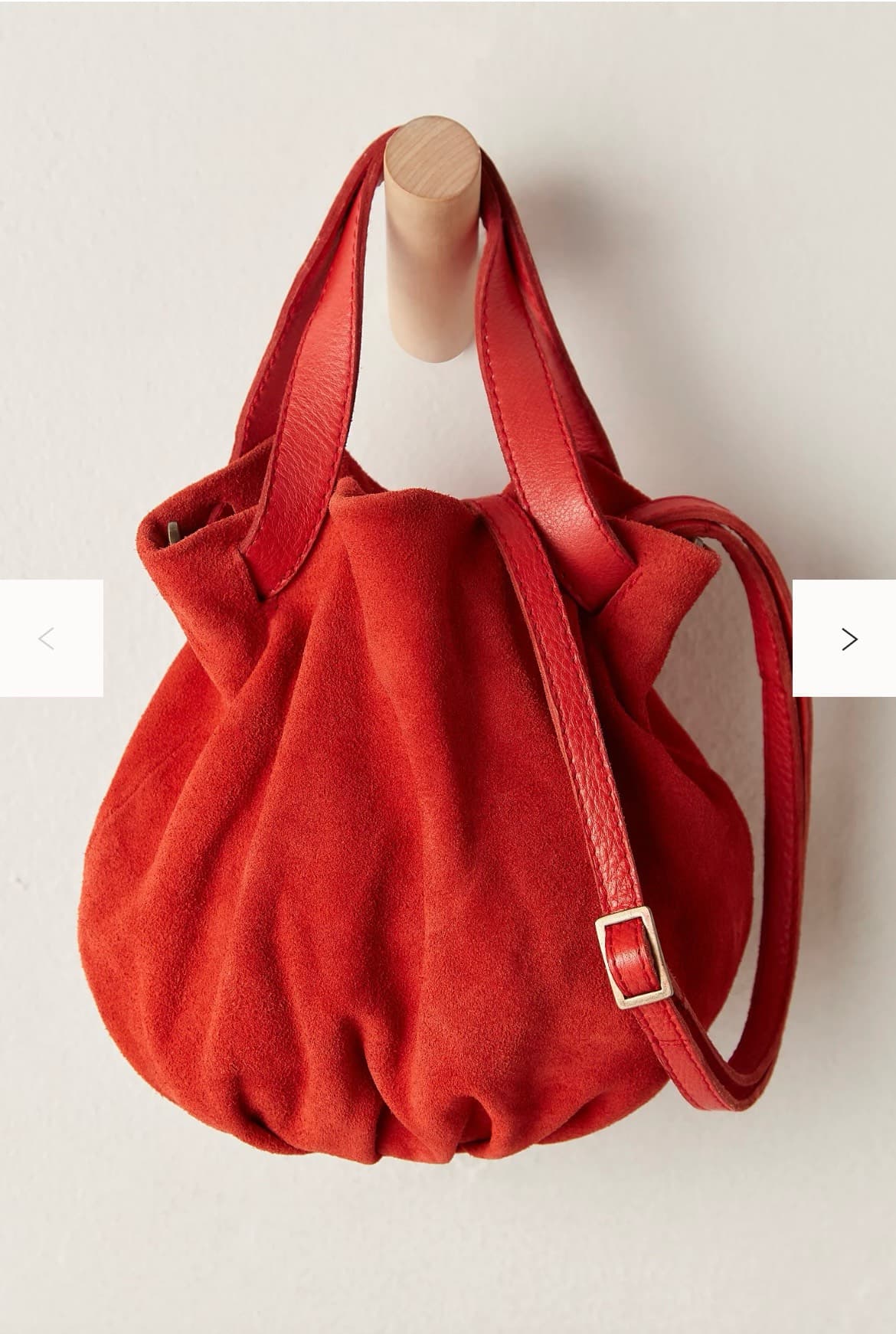 Chic Red Suede Bag