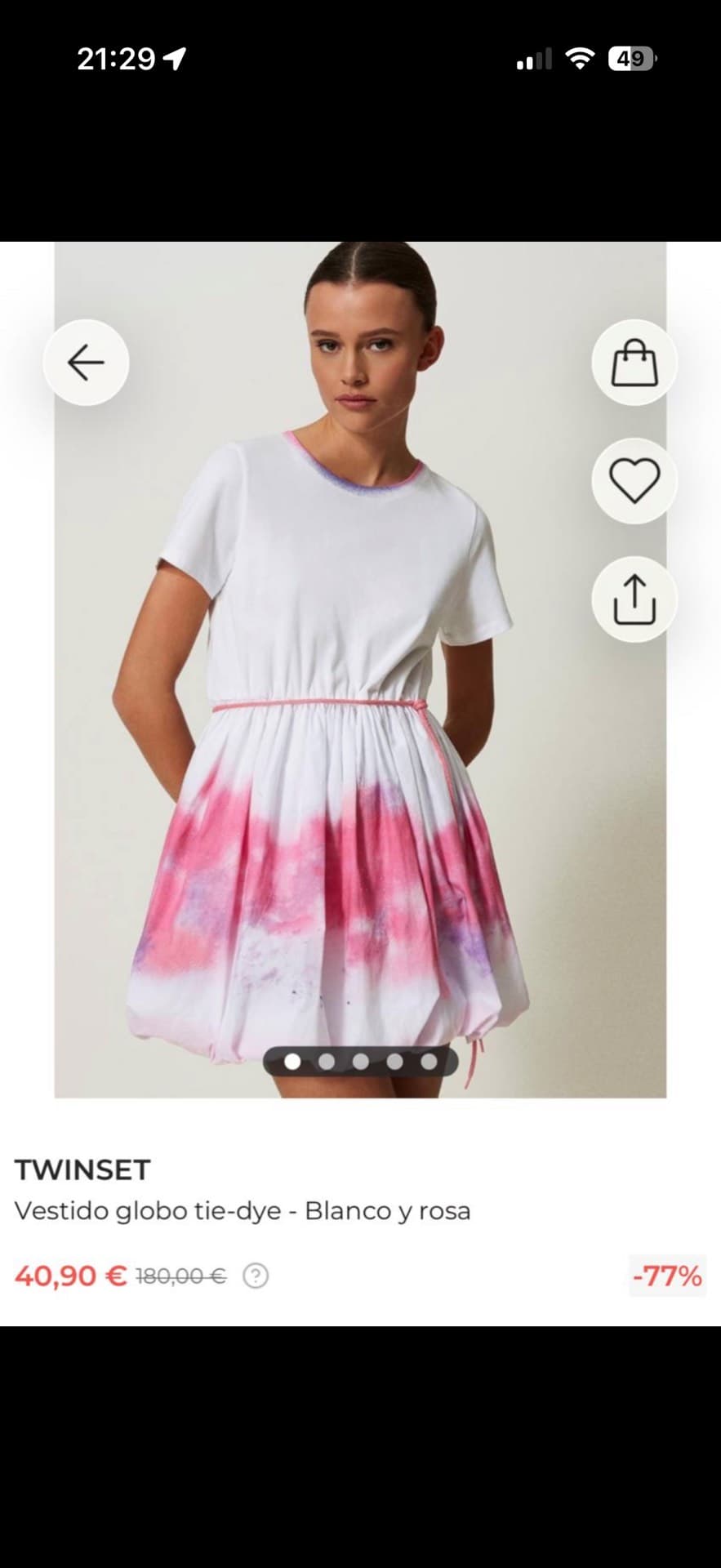 Twist Tie-Dye Dress