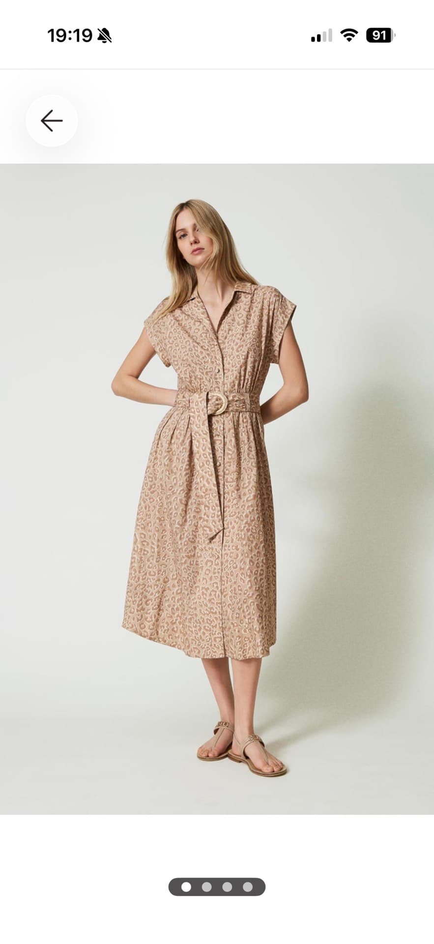 Leopard Print Midi Dress