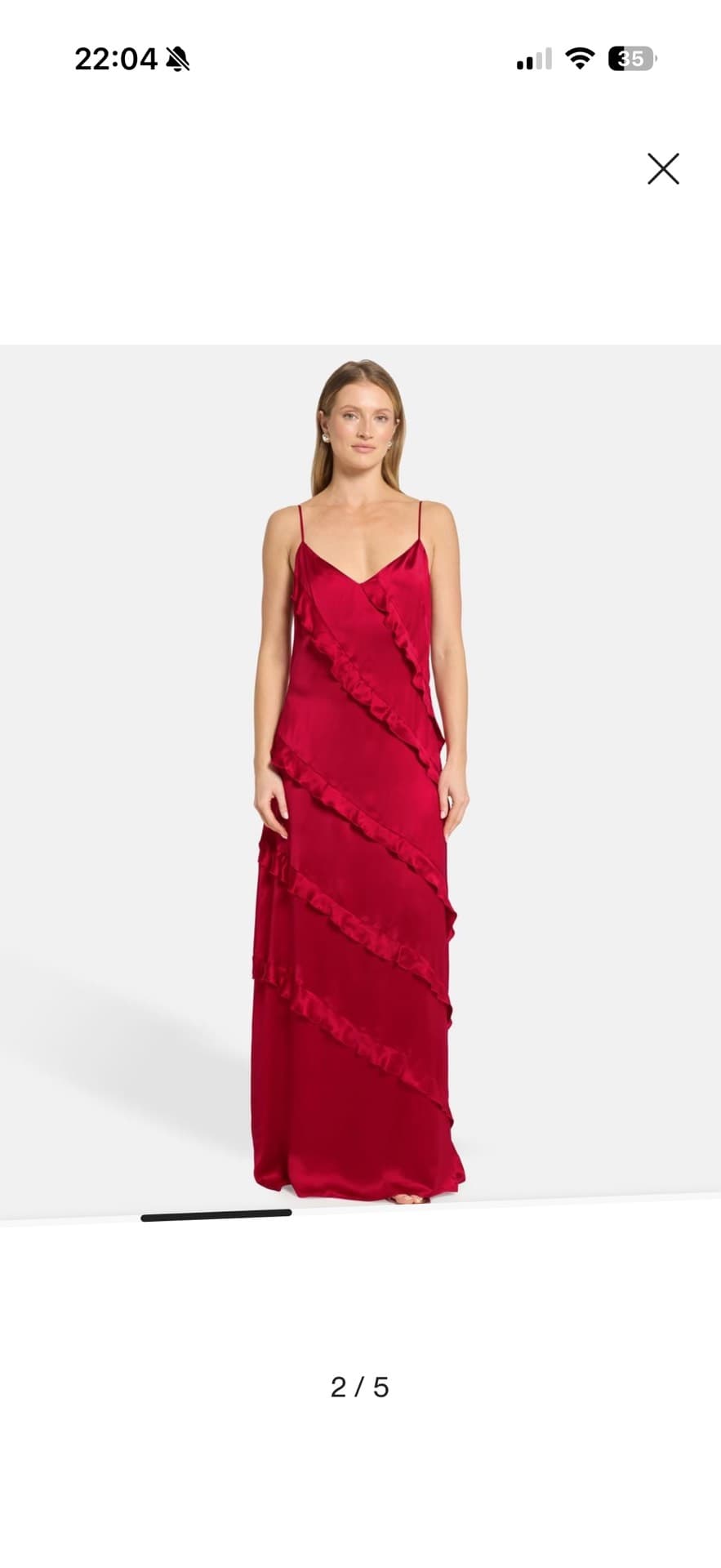 Elegant Red Maxi Dress
