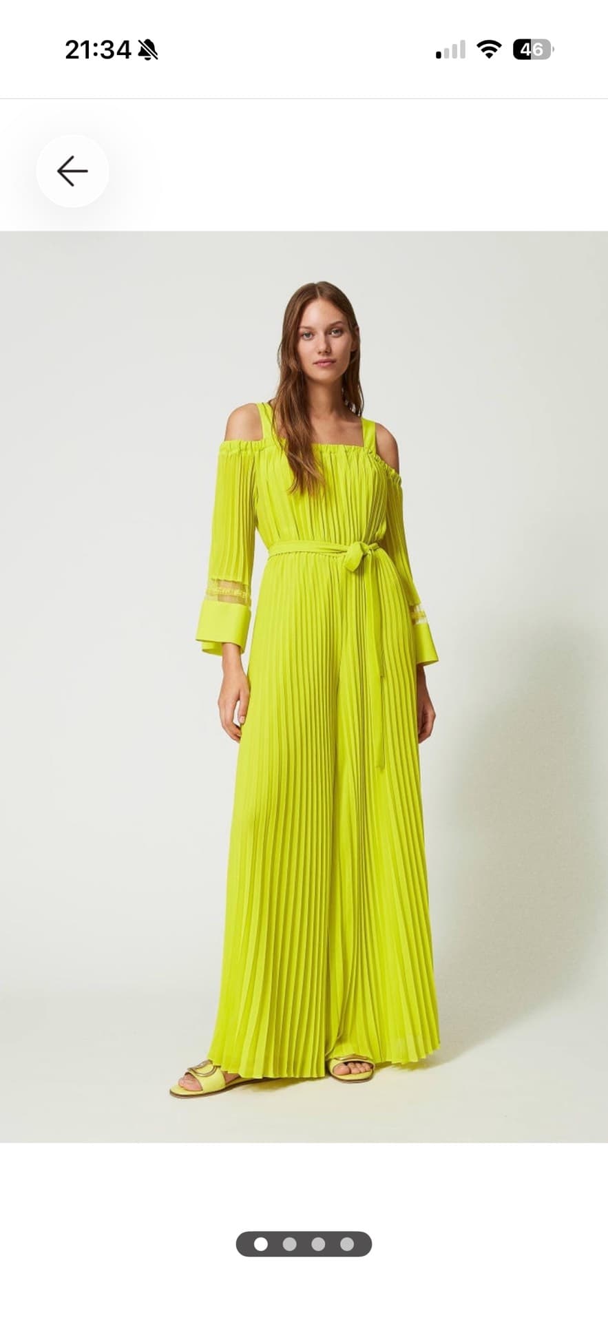 Vibrant Pleated Summer Dress