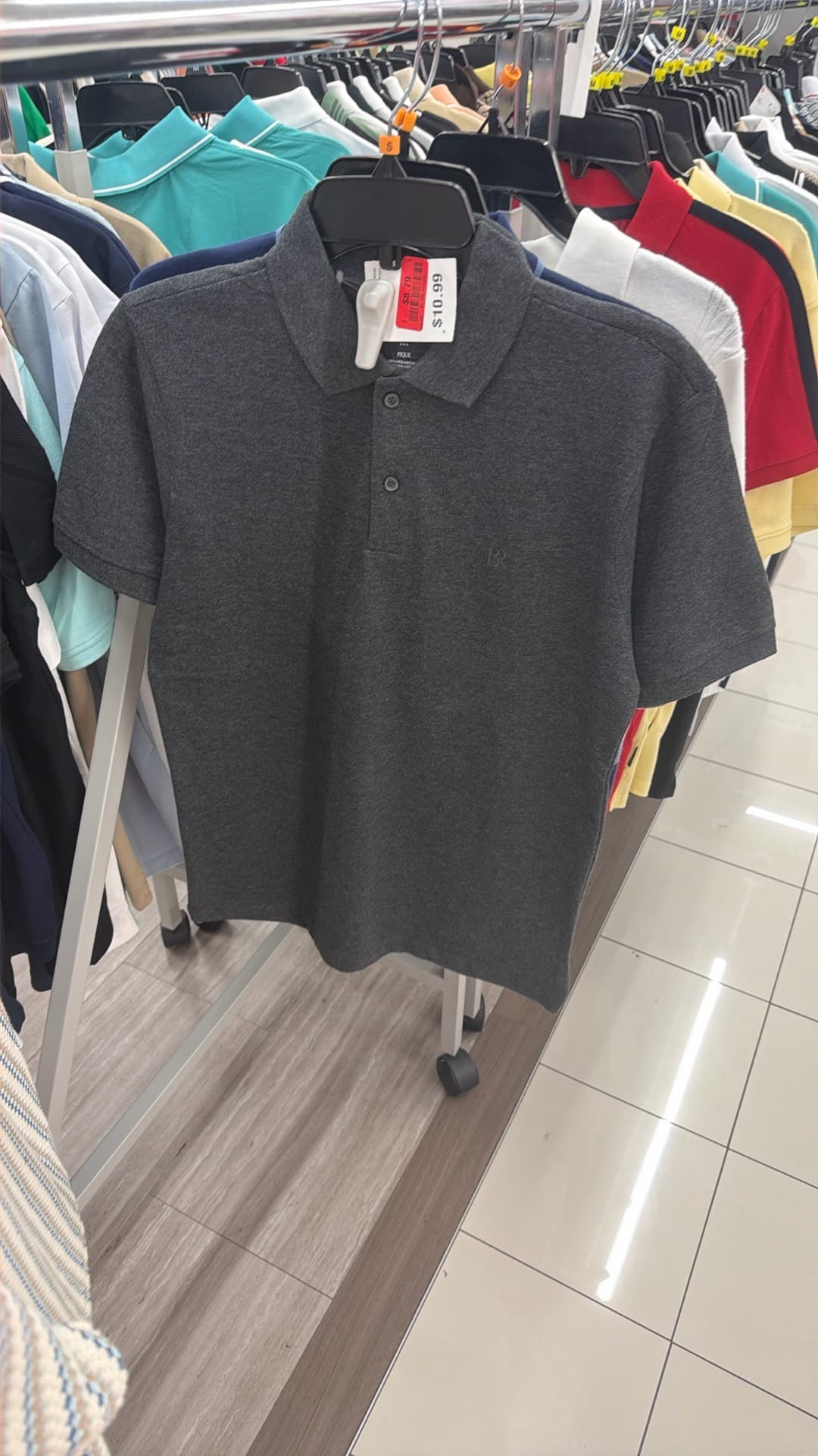 Stylish Gray Polo Shirt