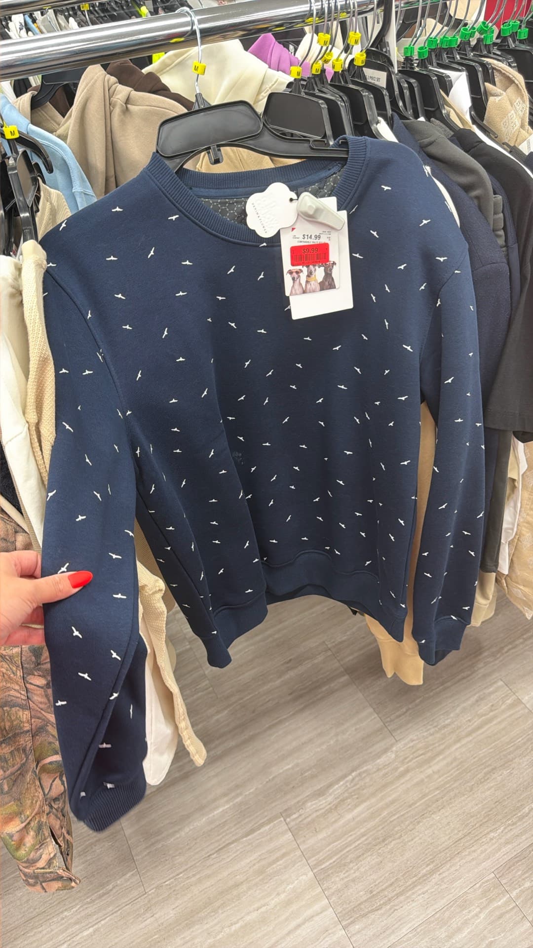 Trendy Navy Sweatshirt
