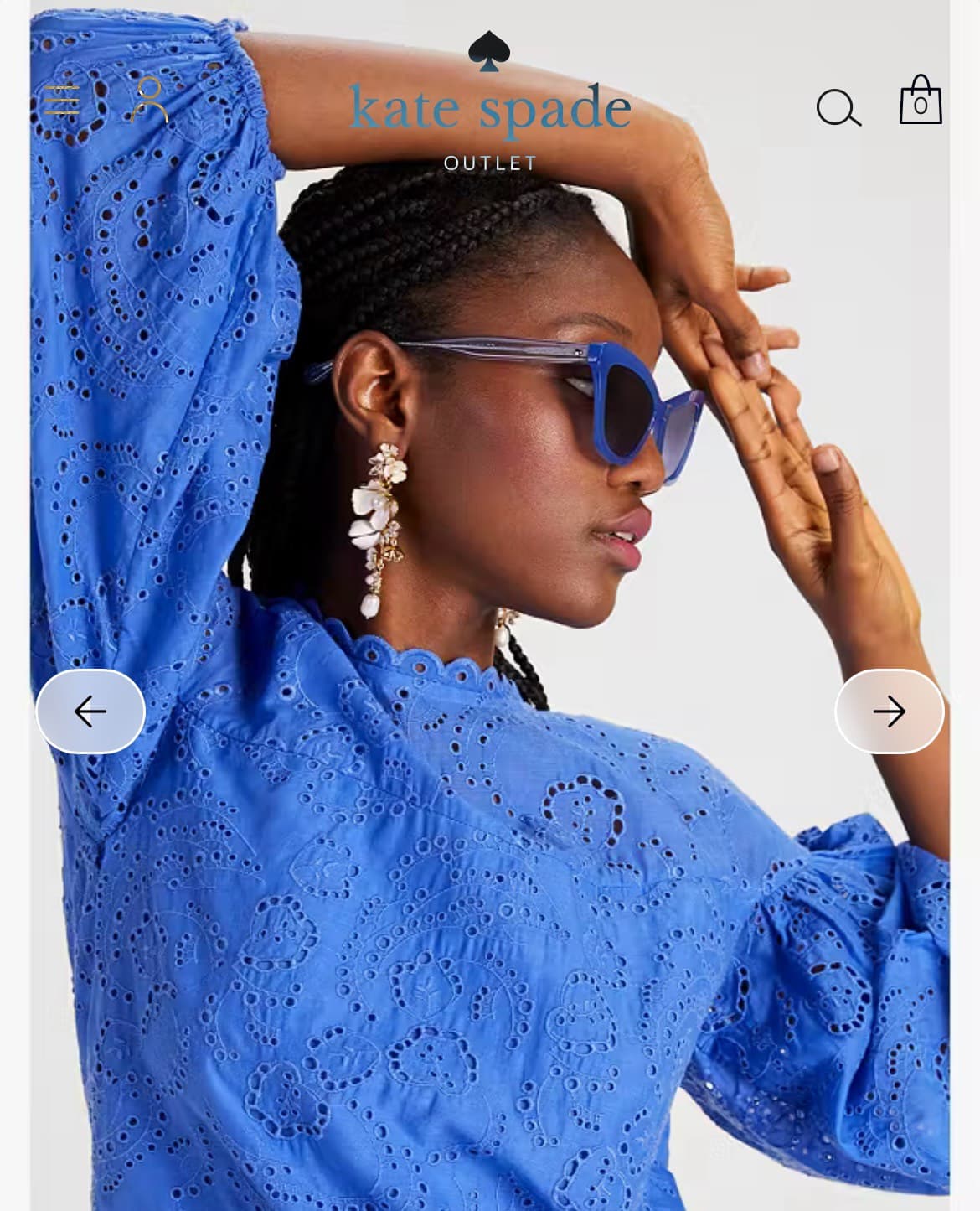 Kate Spade Blue Blouse