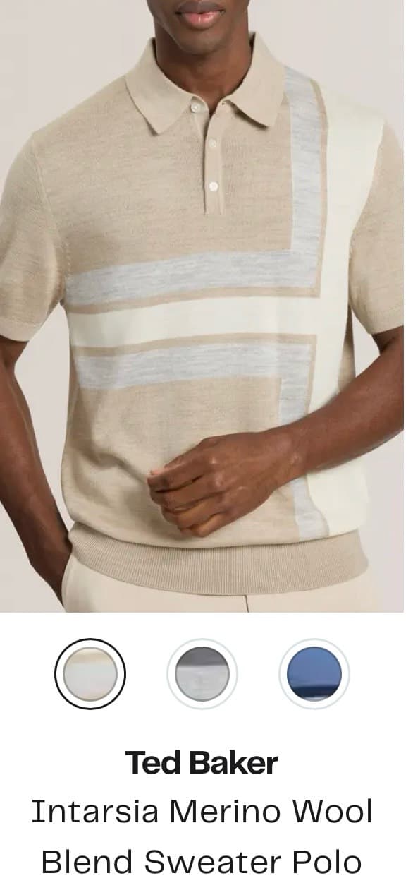 Ted Baker Merino Wool Blend Polo