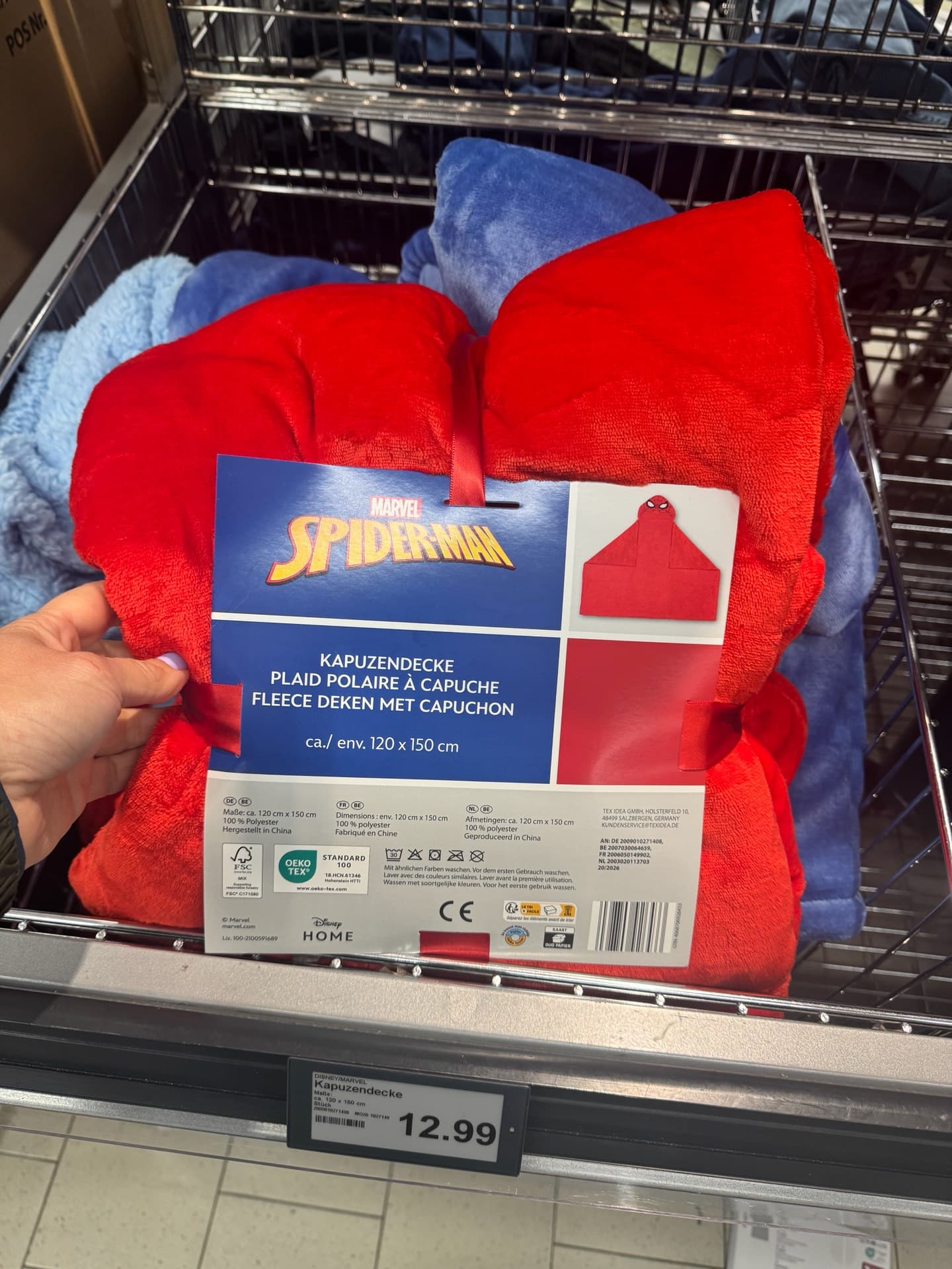 Spiderman Hooded Blanket