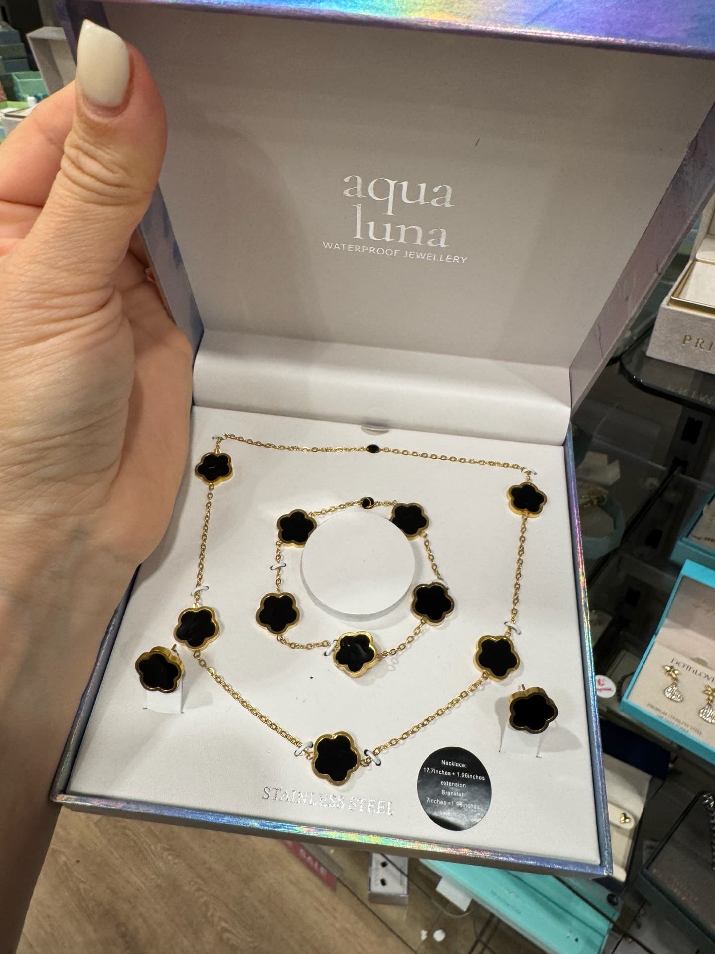 Aqua Luna Waterproof Jewelry Set