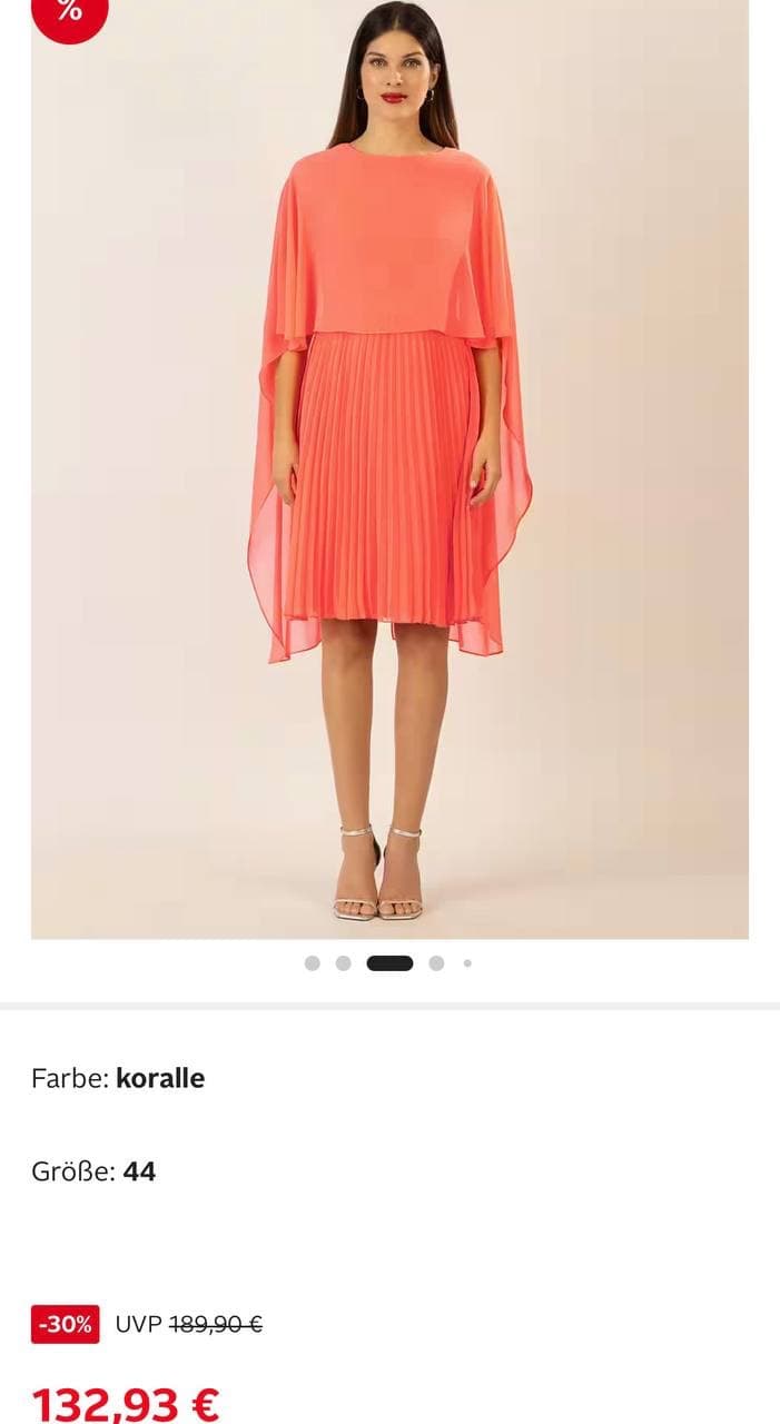 Chic Coral Dress