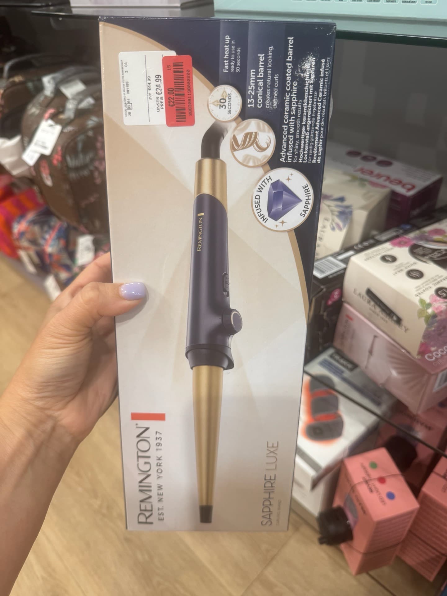 Remington Sapphire Luxe Curling Wand