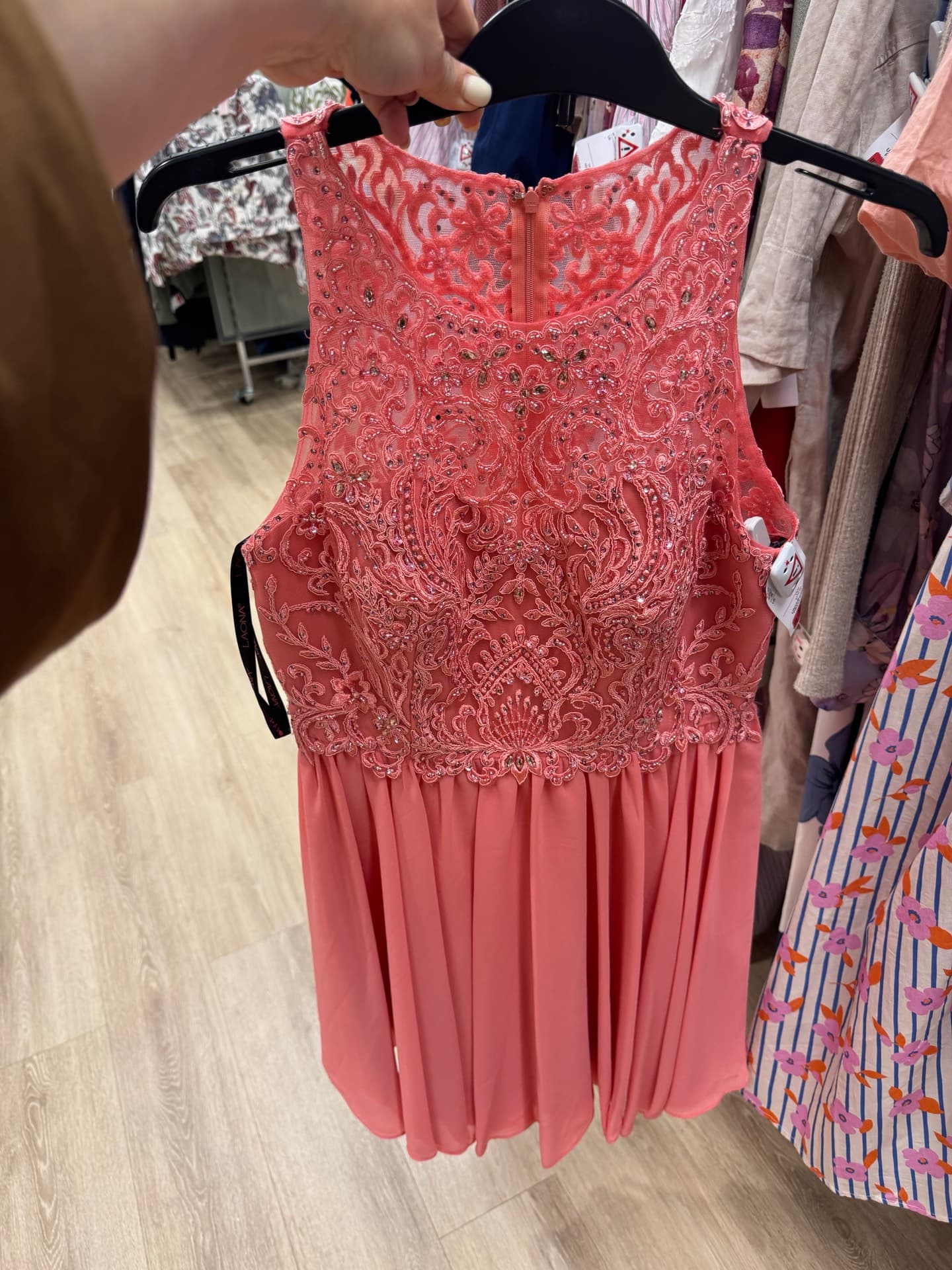 Elegant Coral Dress