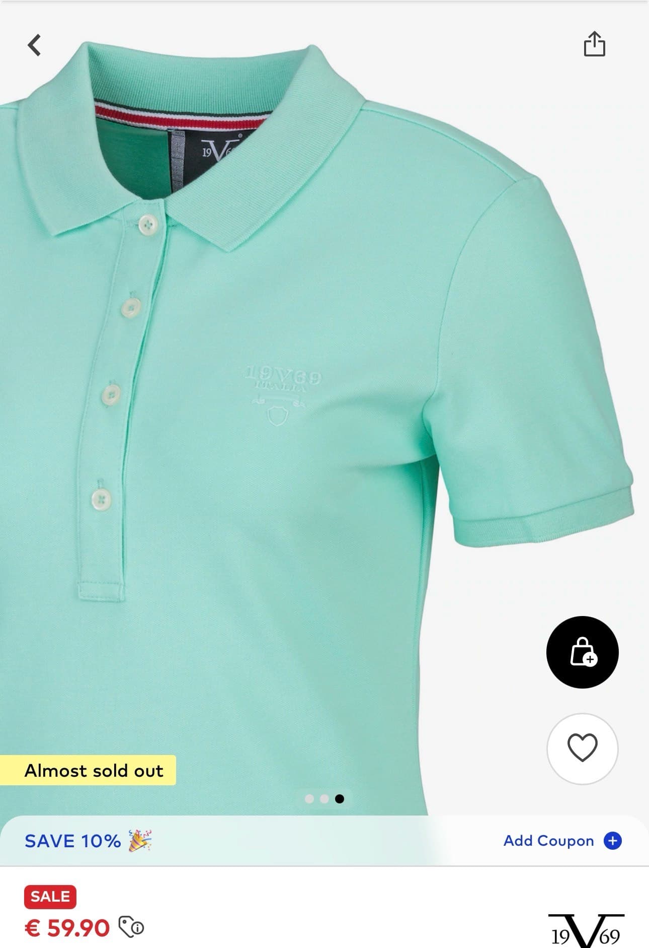 Trendy Aqua Polo Shirt
