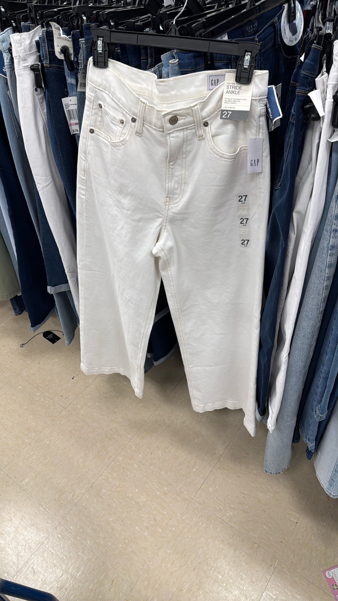 Gap White Ankle Pants