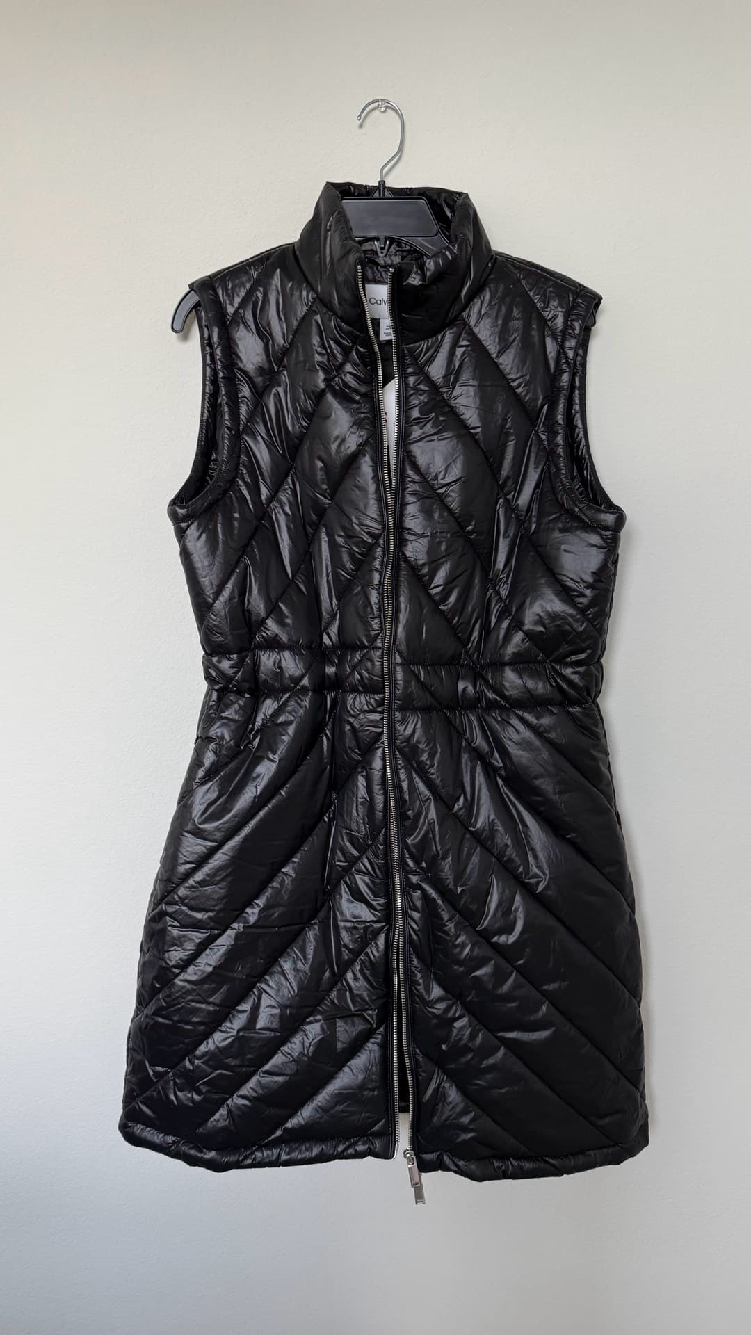 Sleek Black Puffer Vest