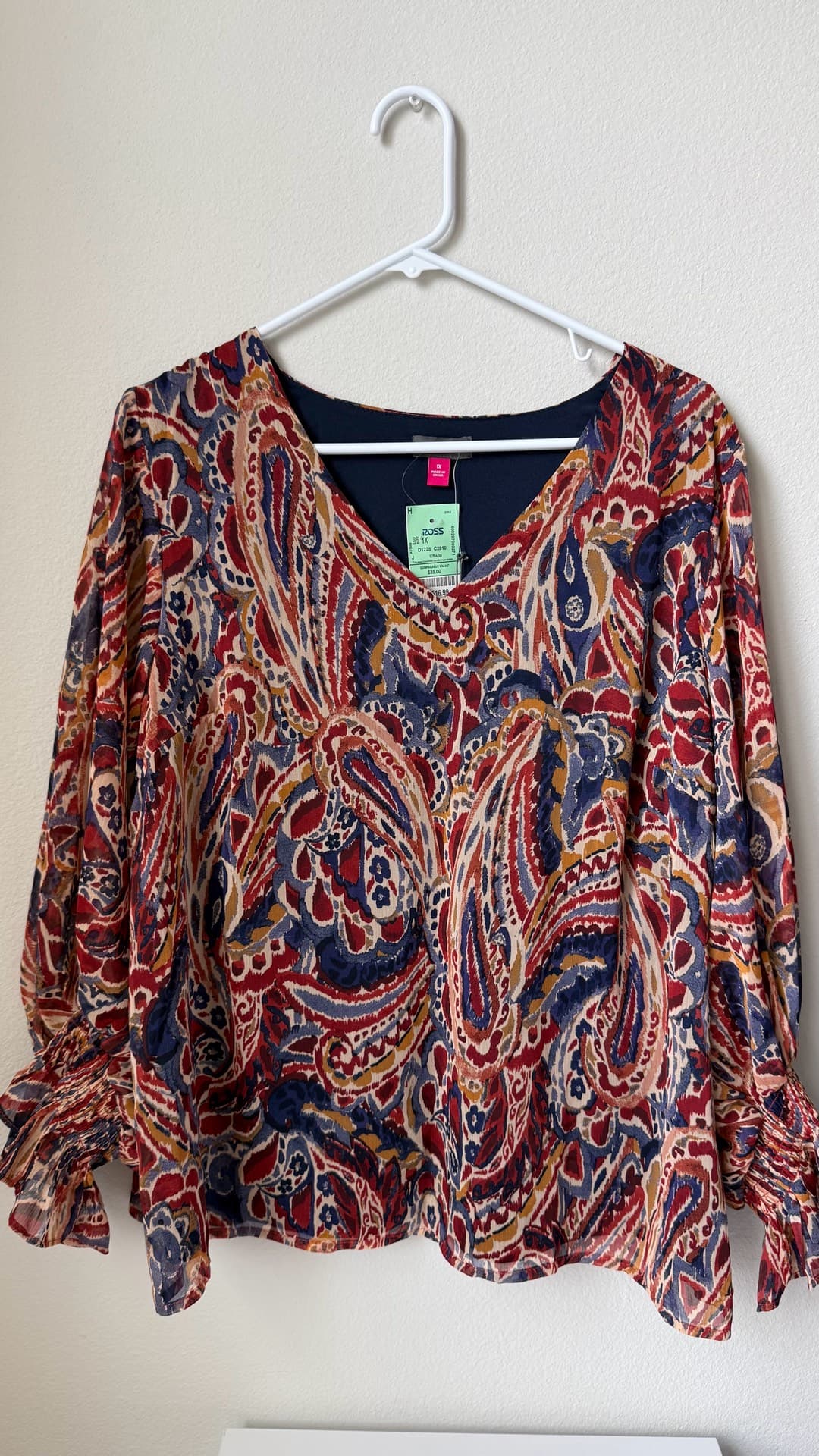 Chic Paisley Blouse