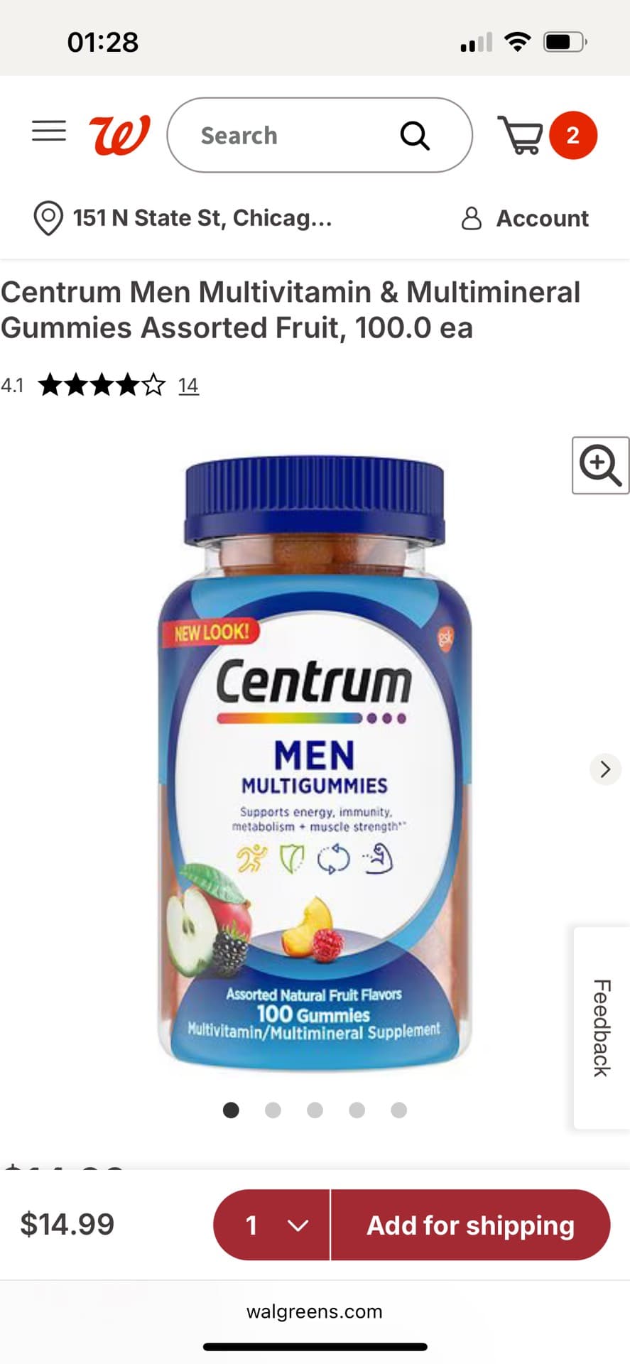 Centrum Men Multivitamin Gummies