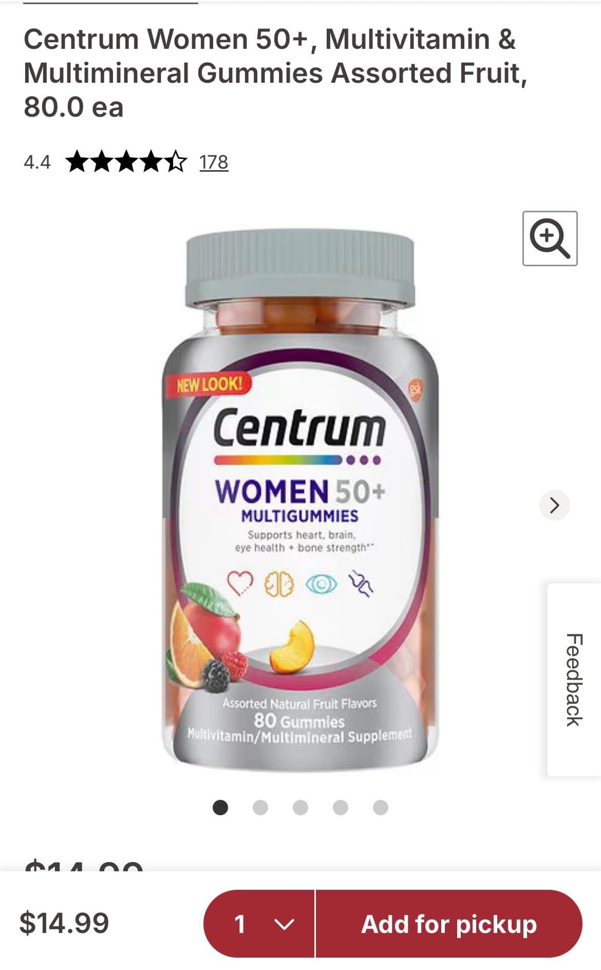 Centrum Women 50+ Multivitamin Gummies