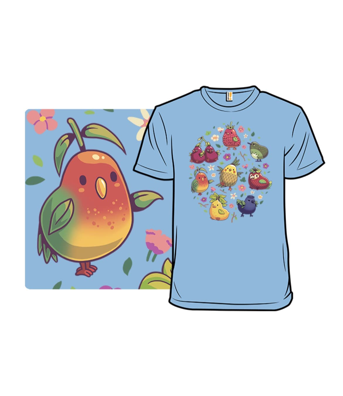 Cute Cartoon Bird T-Shirt