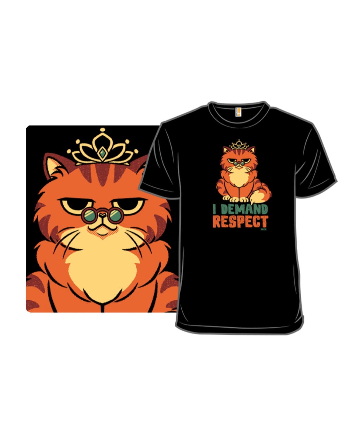 Demanding Respect Cat T-Shirt