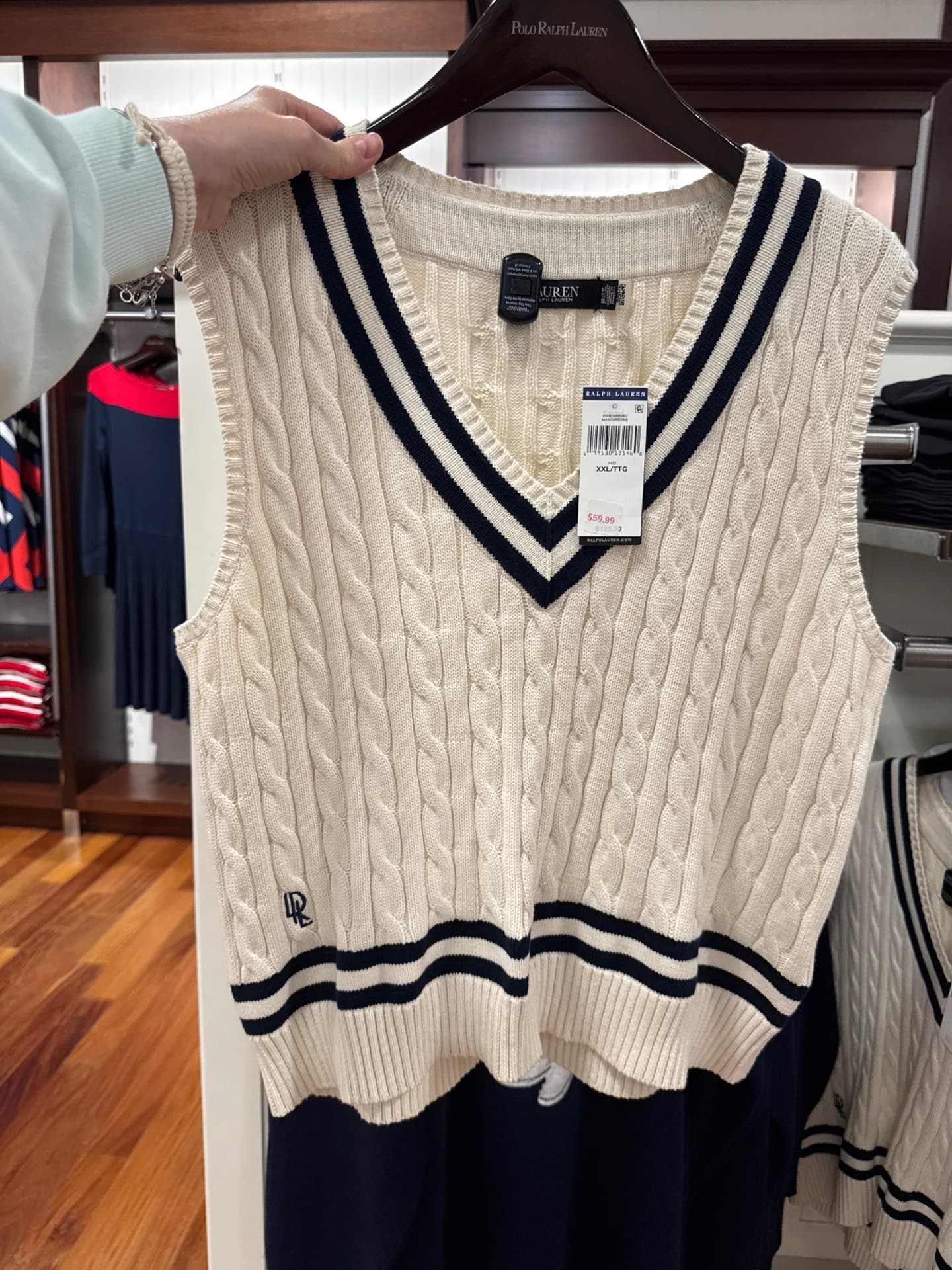 Ralph Lauren Cable Knit Sweater Vest