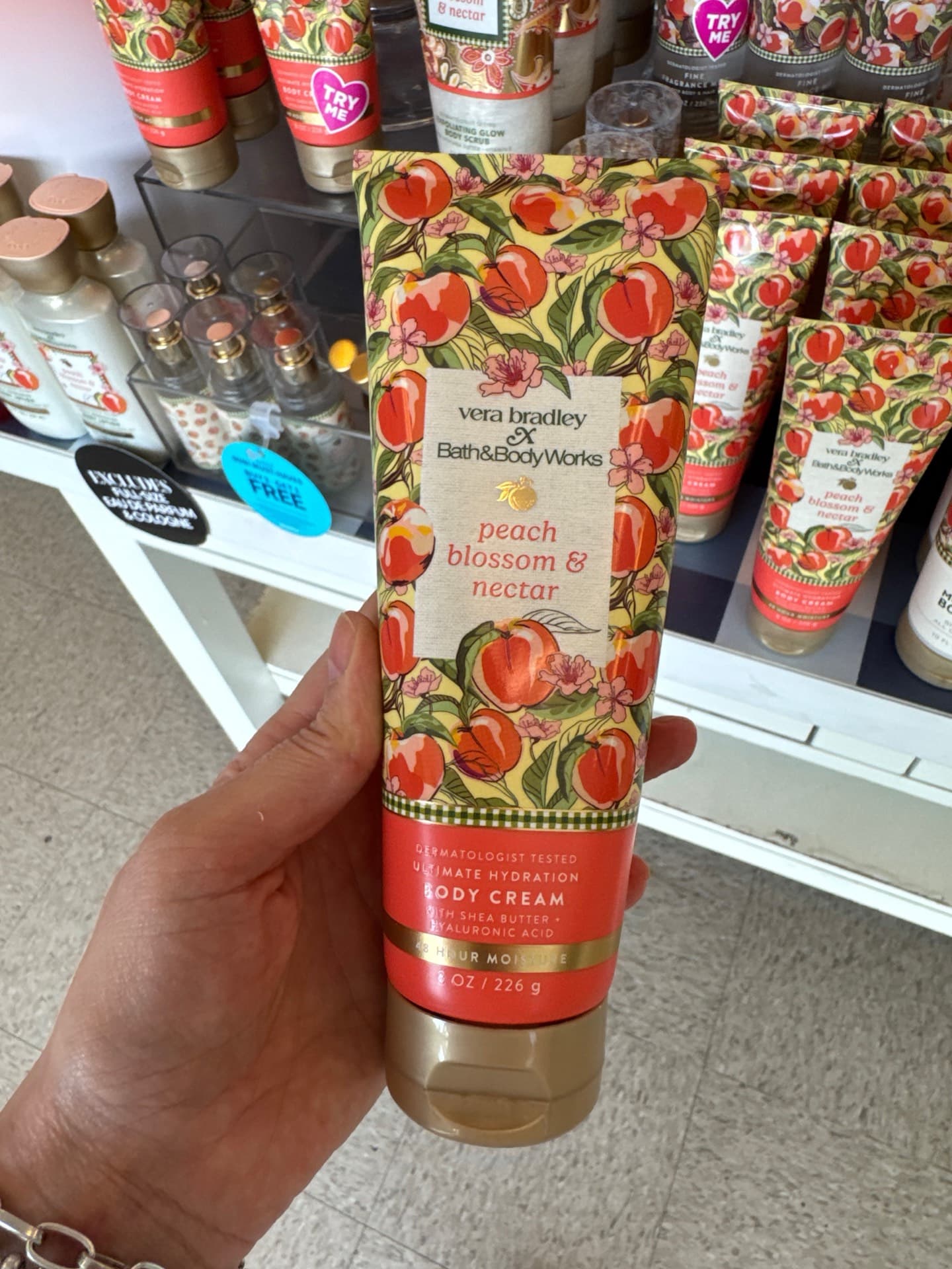 Vera Bradley Peach Blossom & Nectar Body Cream