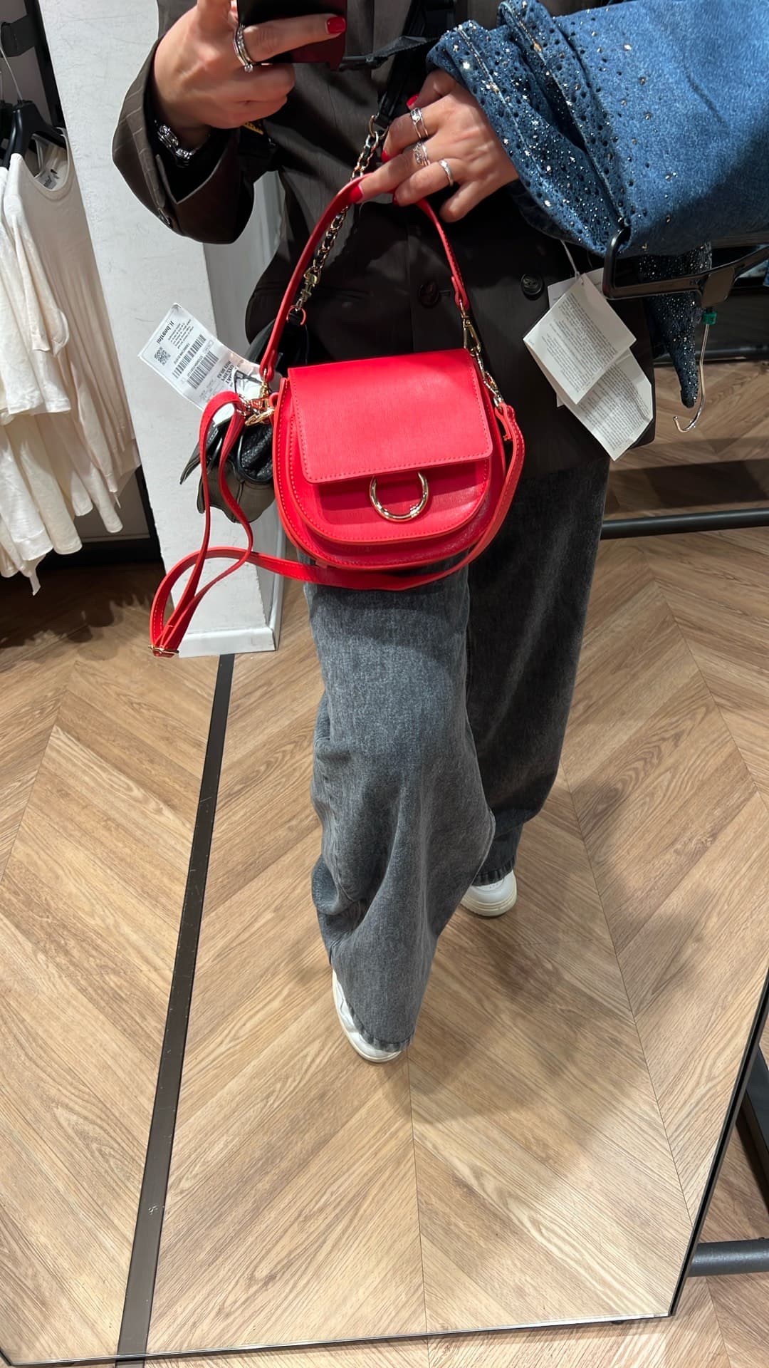 Trendy Red Handbag