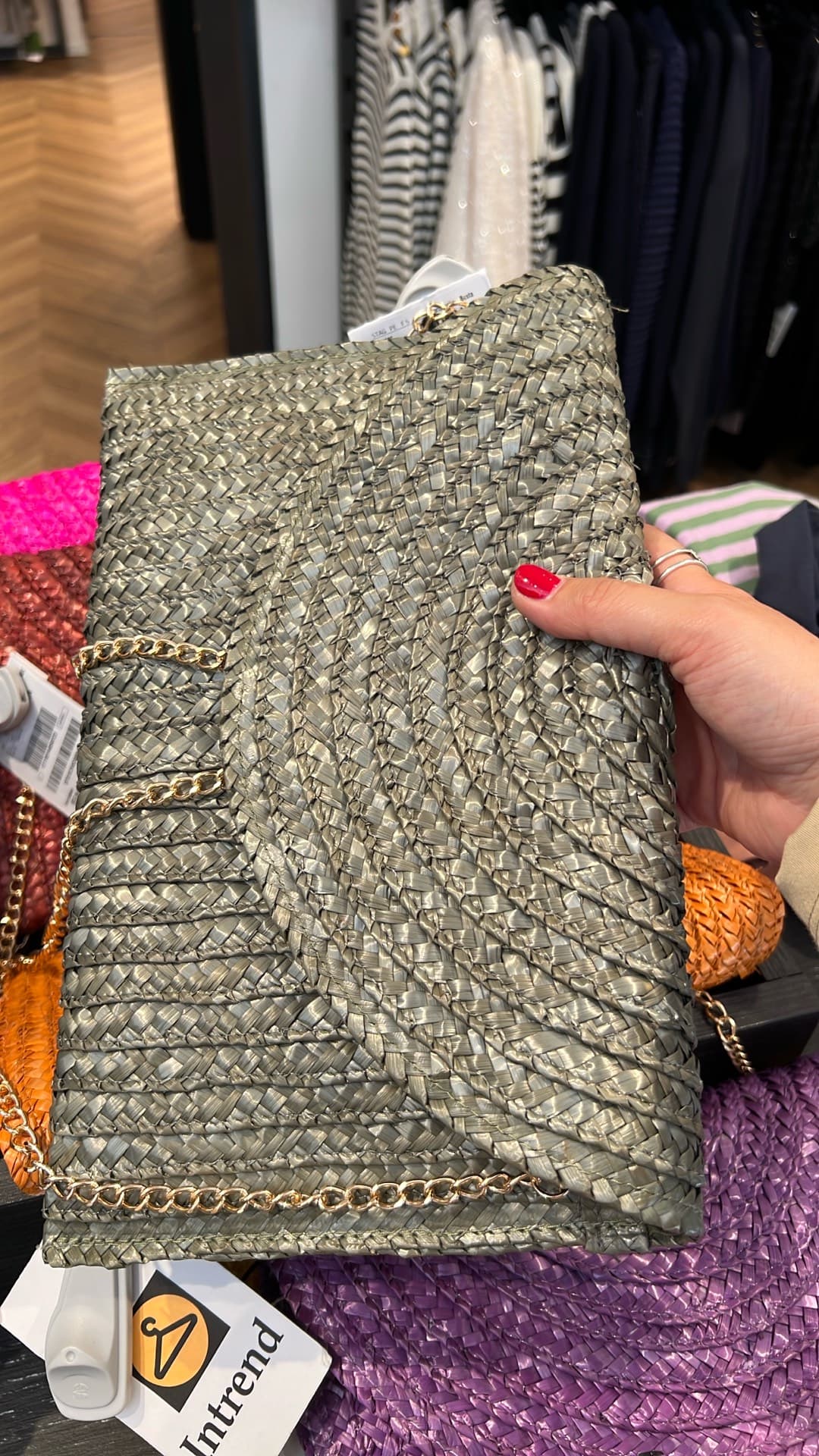Chic Woven Clutch
