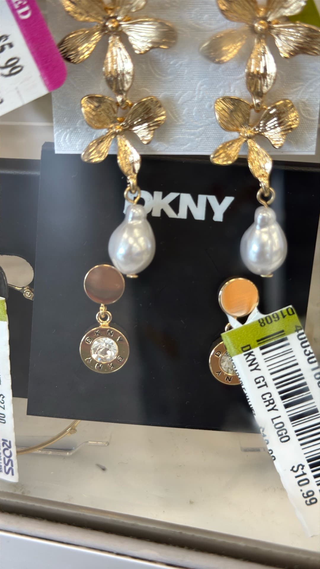DKNY Floral Earrings