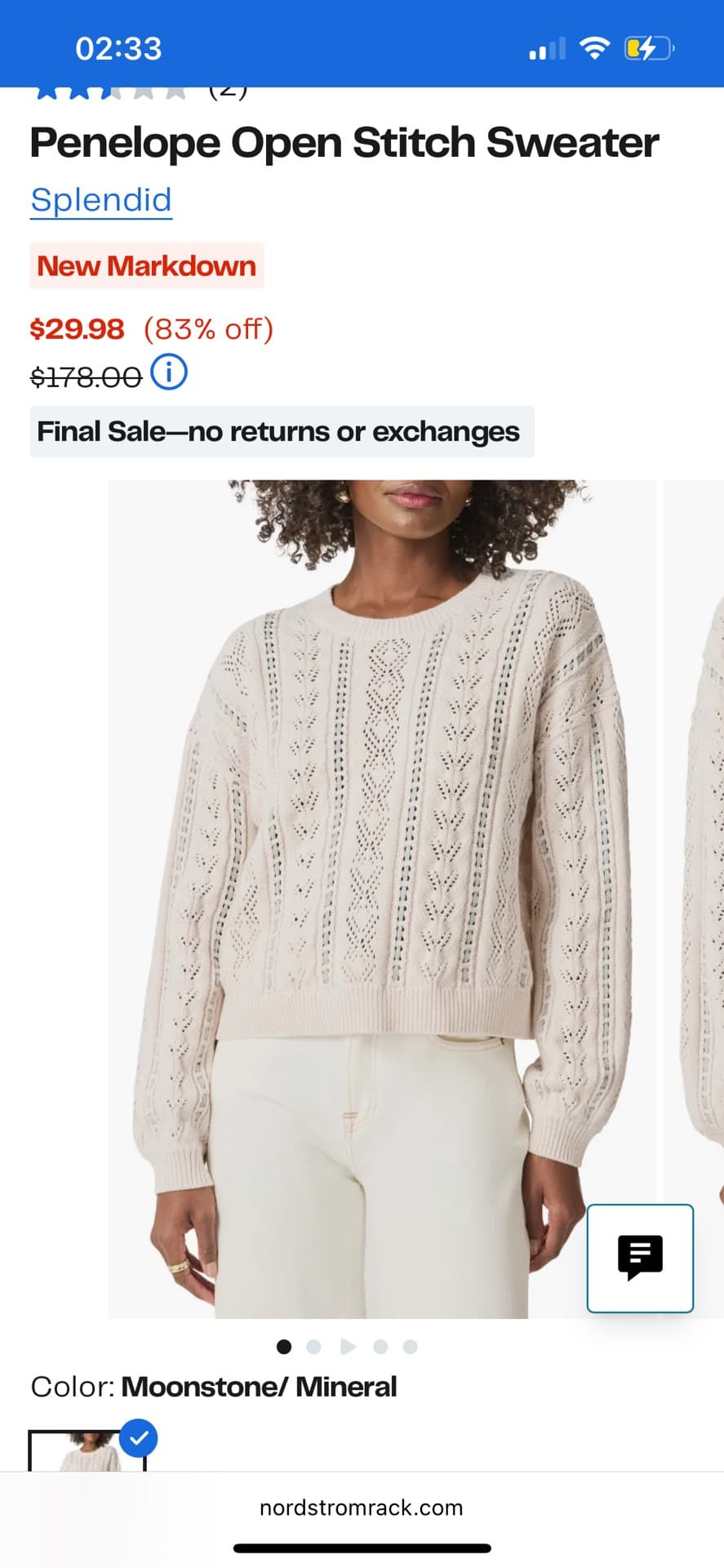 Penelope Open Stitch Sweater