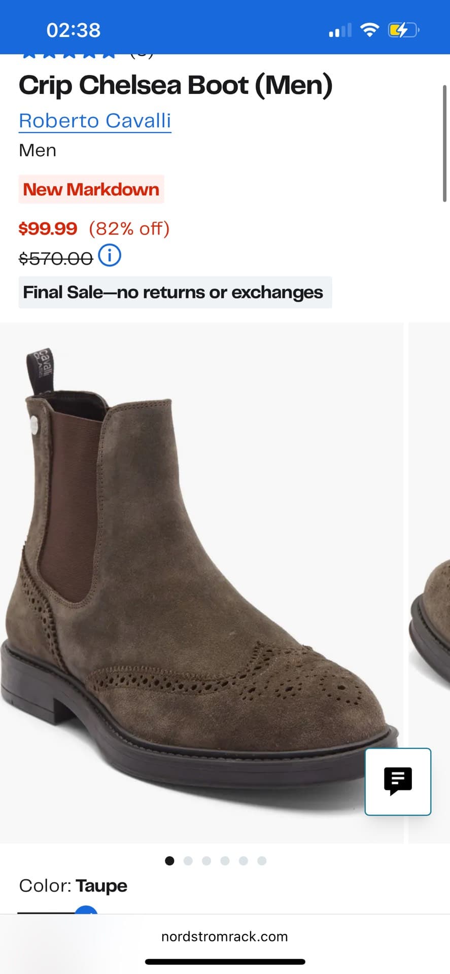 Roberto Cavalli Men's Chelsea Boots