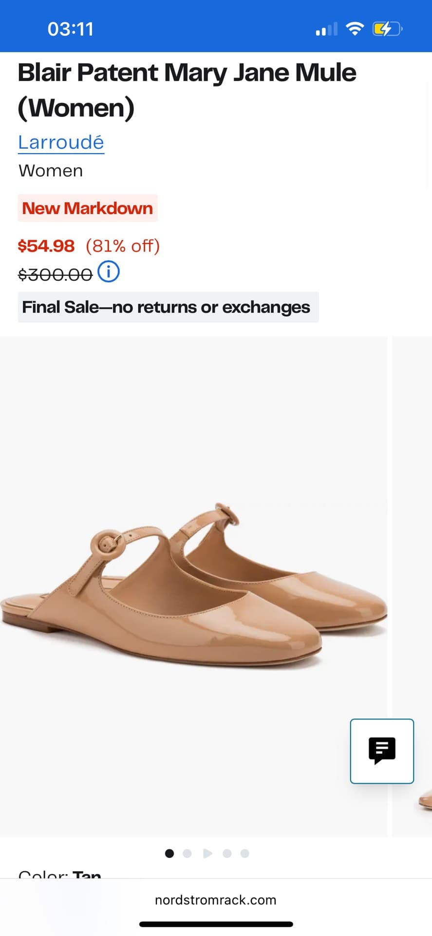 Blair Patent Mary Jane Mules