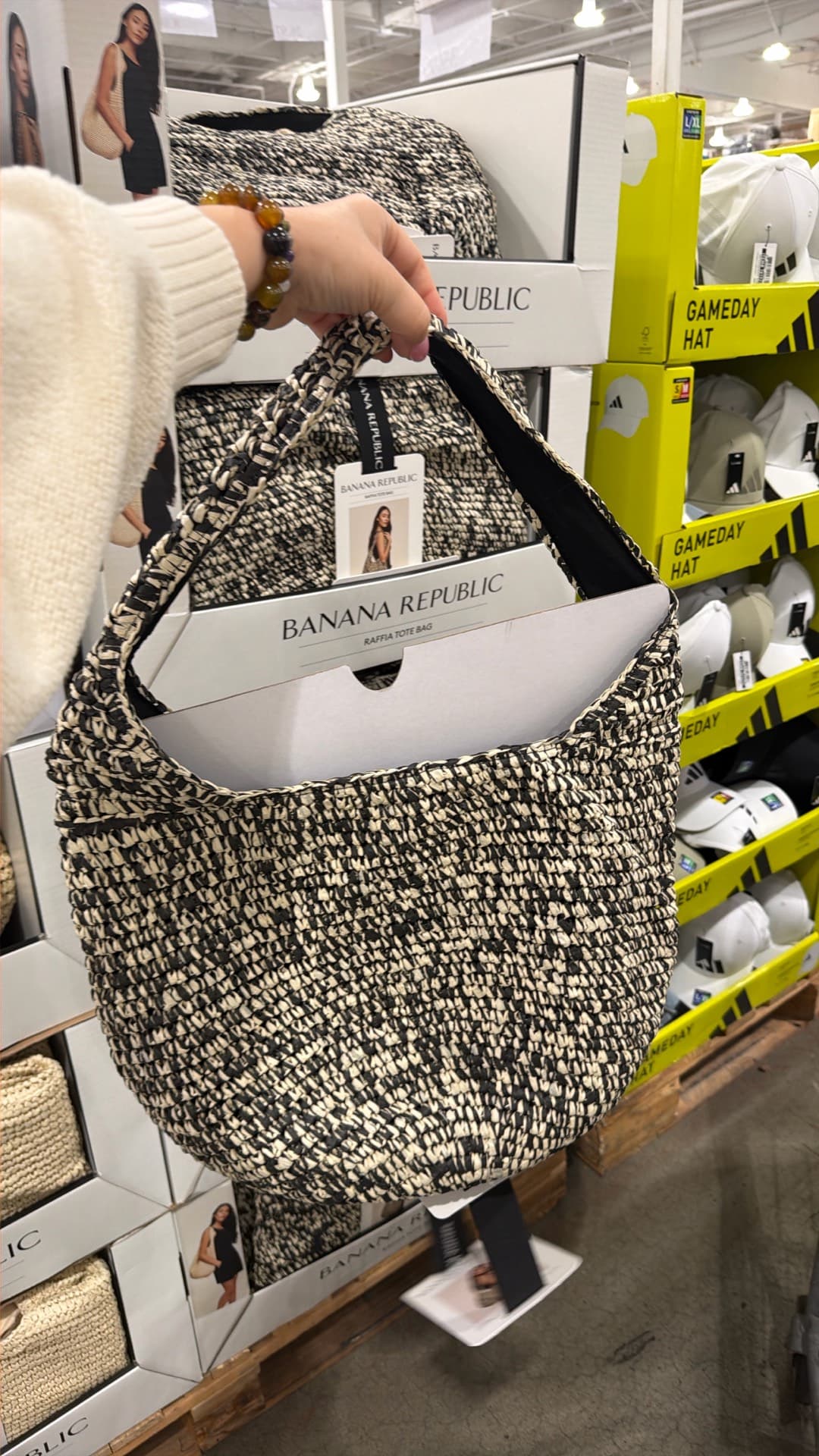 Banana Republic Raffia Tote Bag