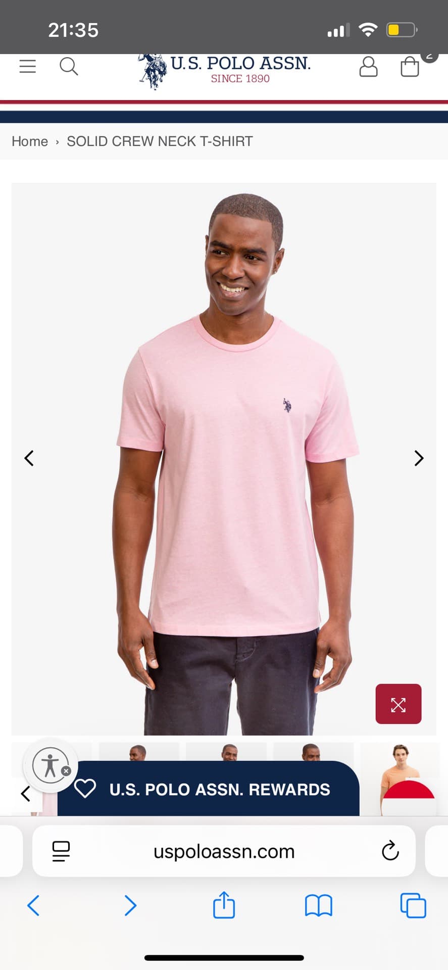U.S. Polo Assn. Solid Crew Neck T-Shirt
