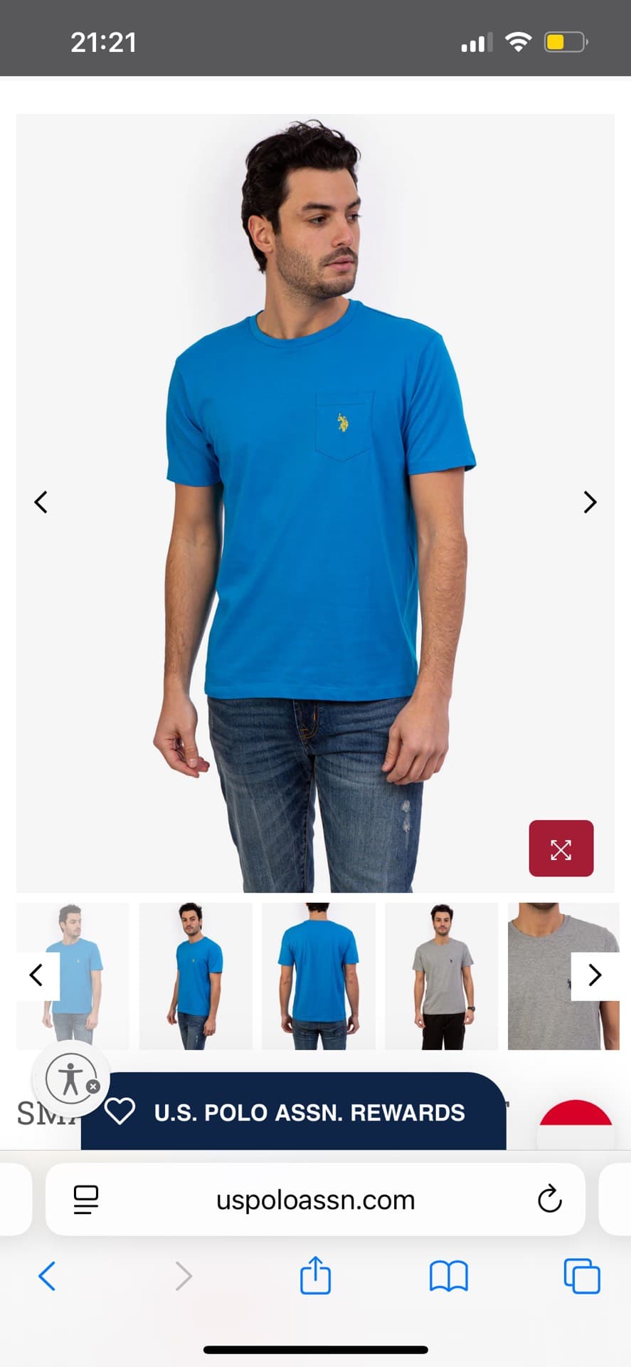 U.S. Polo Assn. Blue T-Shirt