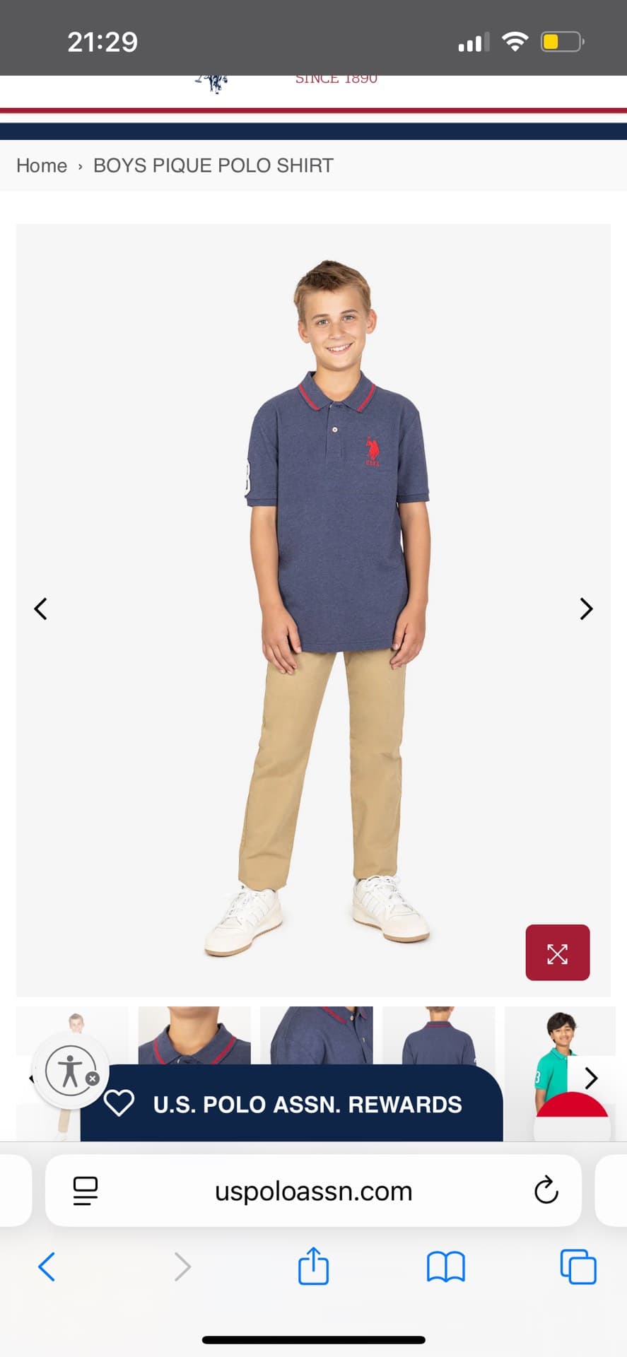 Boys' Pique Polo Shirt