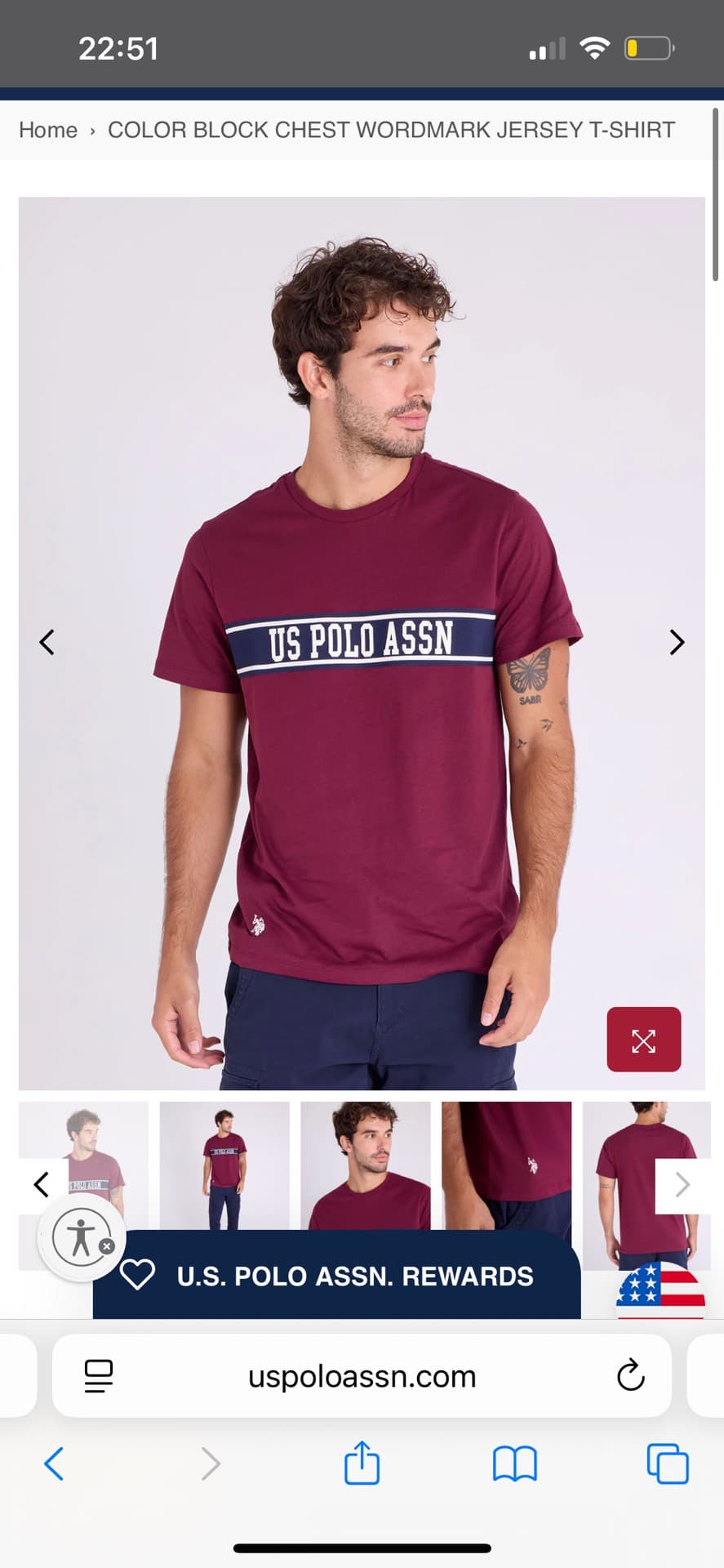 US Polo Assn. Color Block T-Shirt