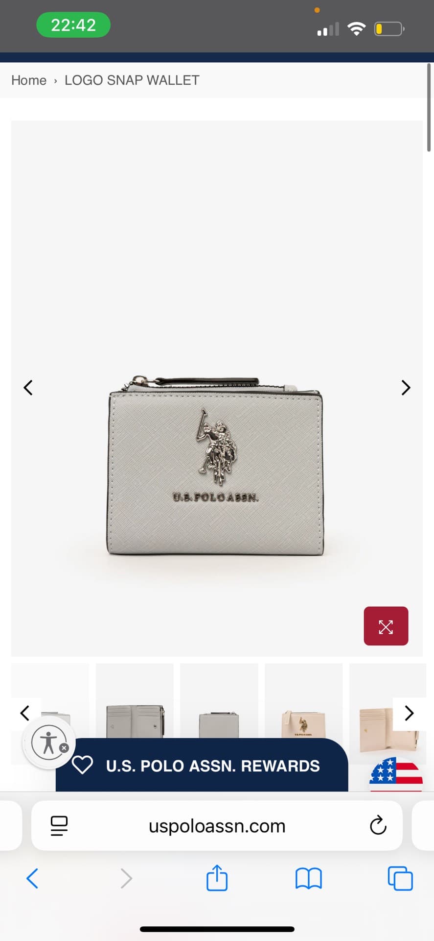 U.S. Polo Assn. Logo Snap Wallet