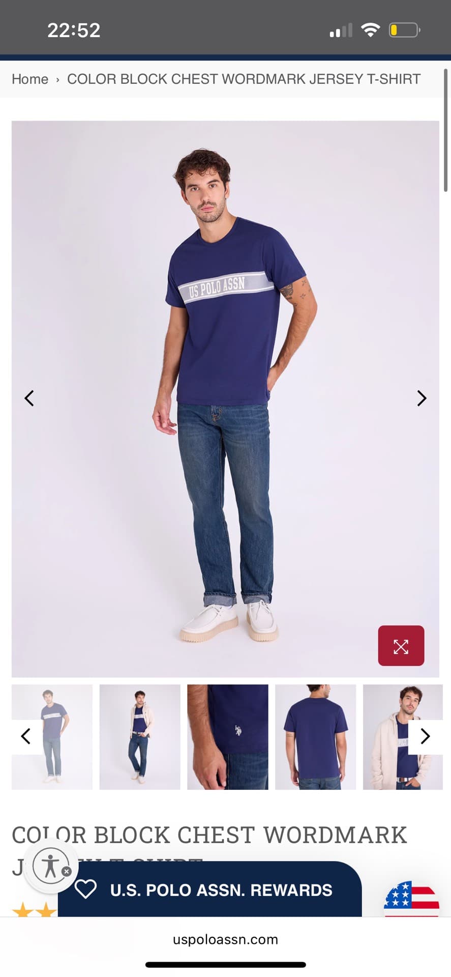 Color Block Jersey T-Shirt