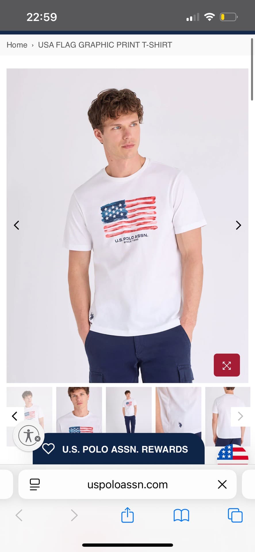 USA Flag Graphic T-Shirt