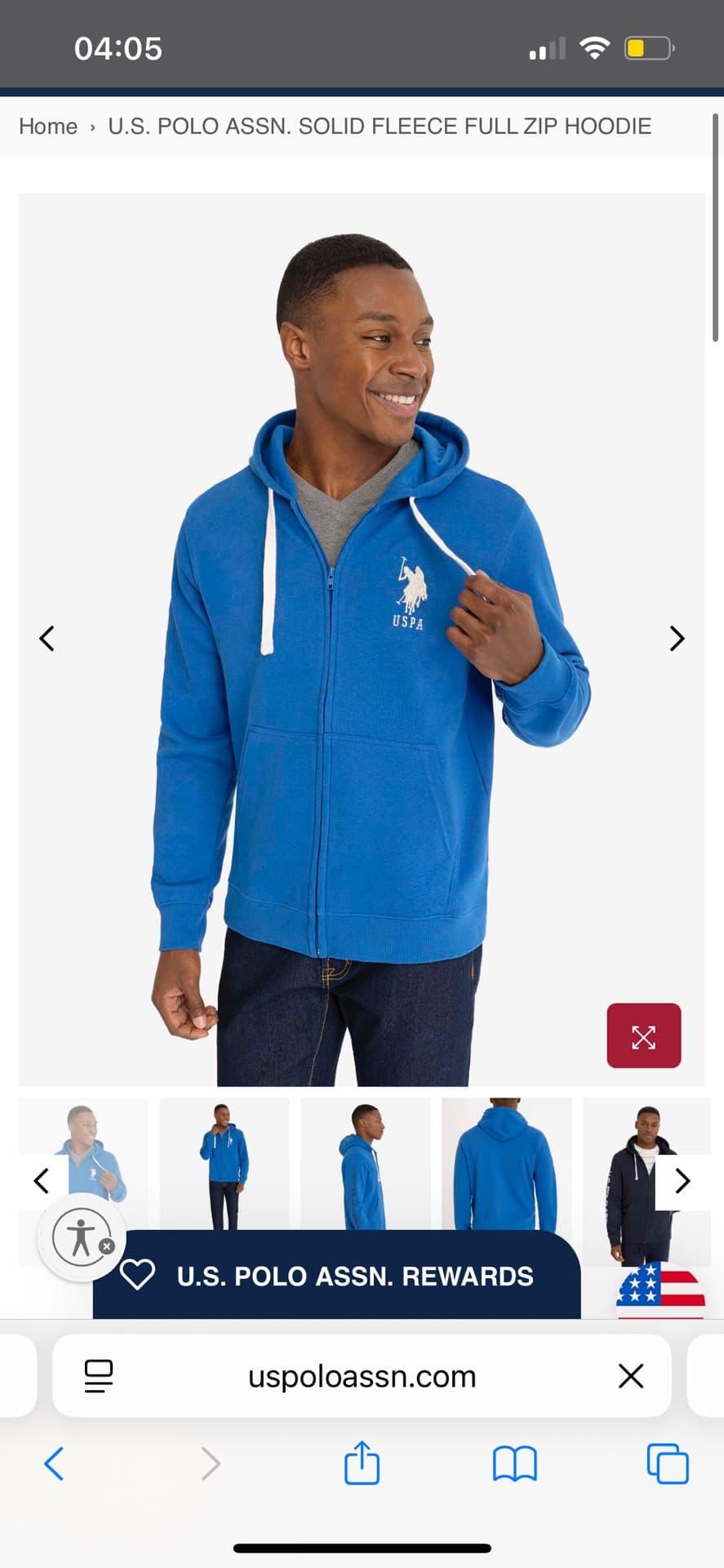US Polo Assn. Zip Hoodie