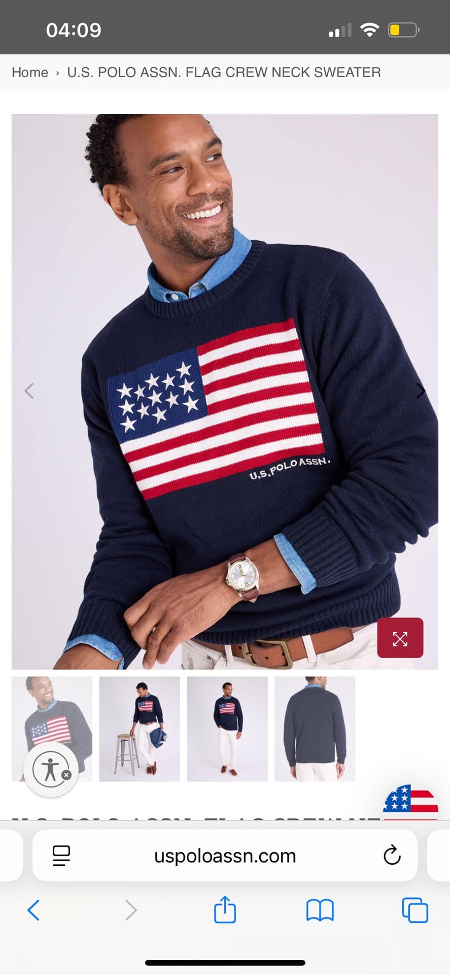 U.S. Polo Assn. Crew Neck Sweater