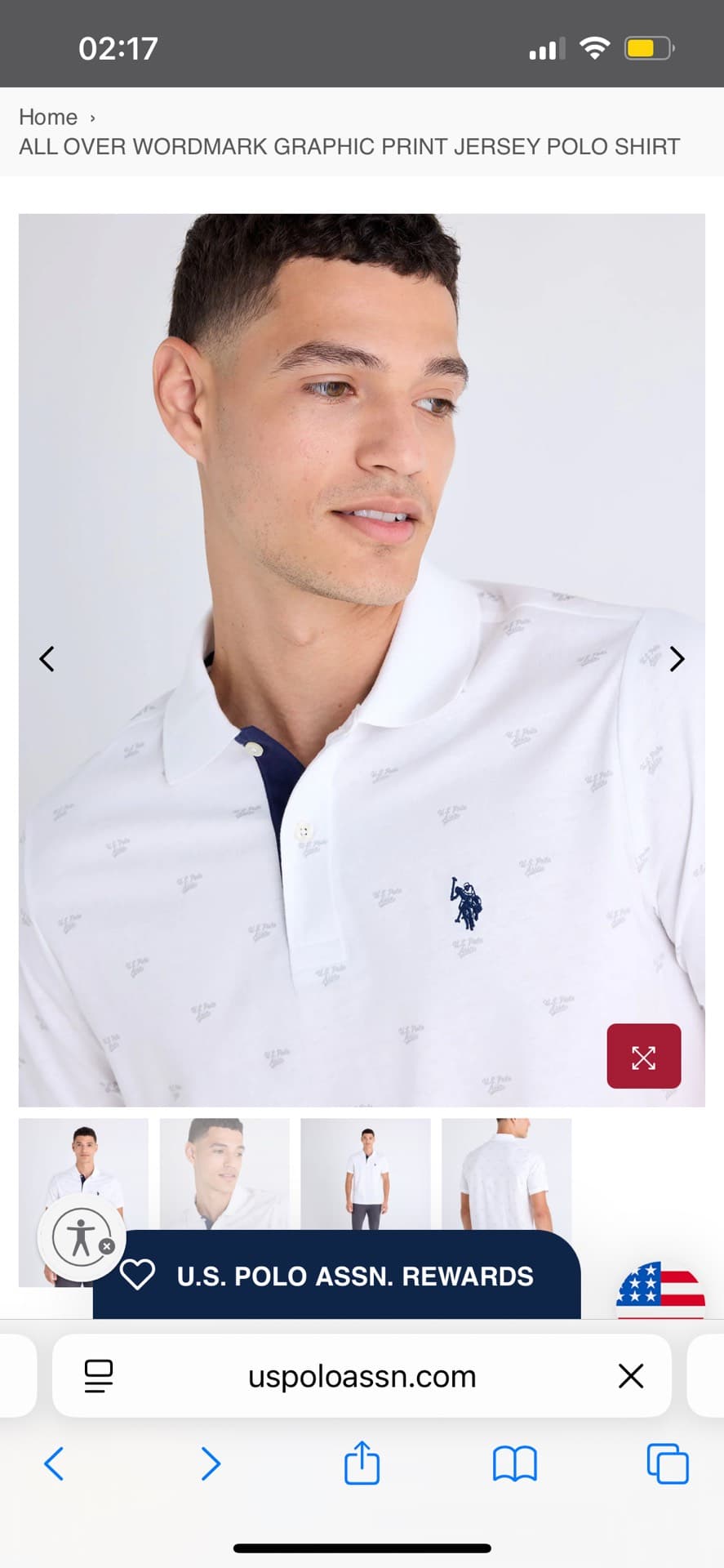 U.S. Polo Assn. Graphic Print Polo Shirt