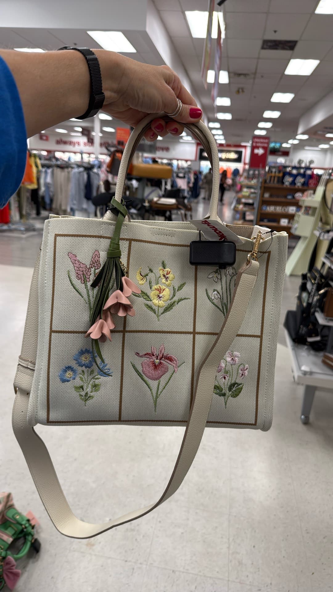 Floral Embroidered Handbag