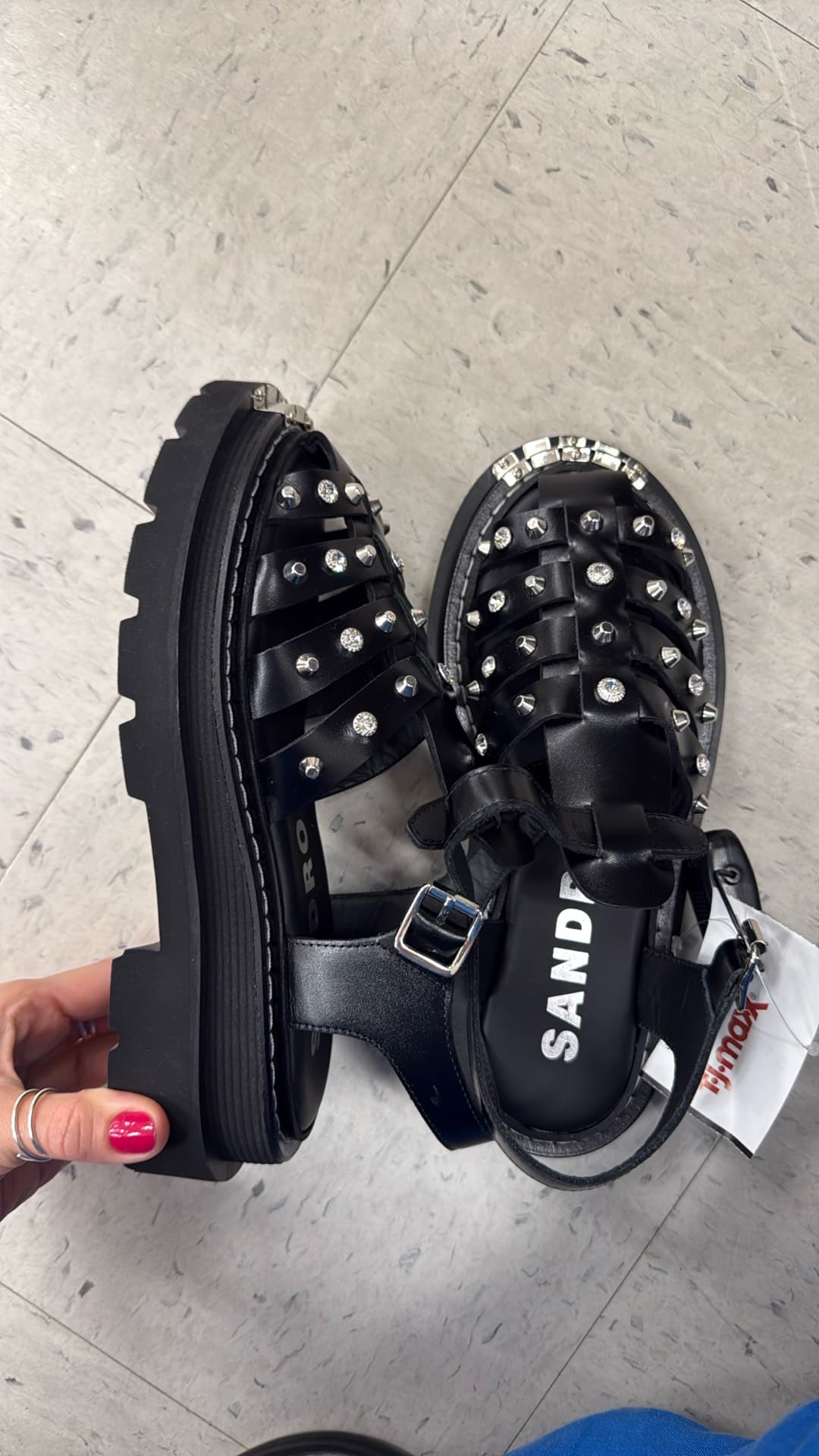 Trendy Black Sandals