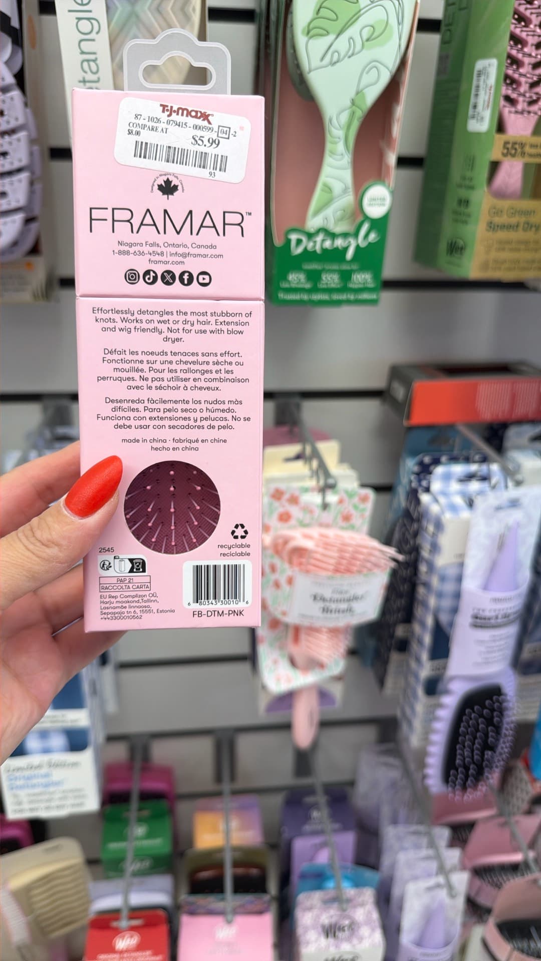 FRAMAR Detangling Brush