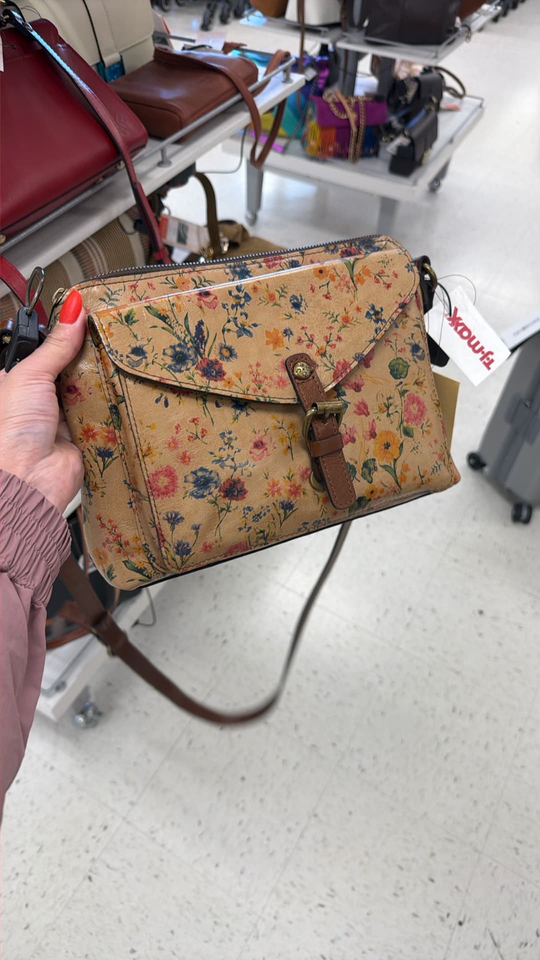 Floral Print Crossbody Bag