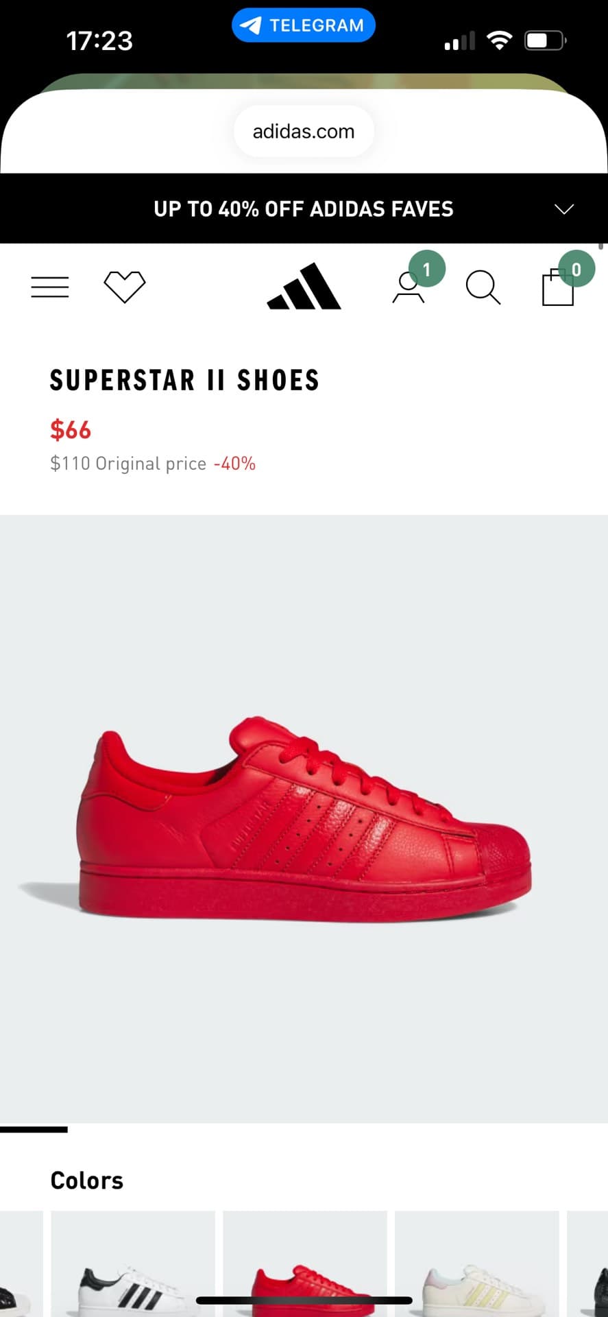 Adidas Superstar II Shoes