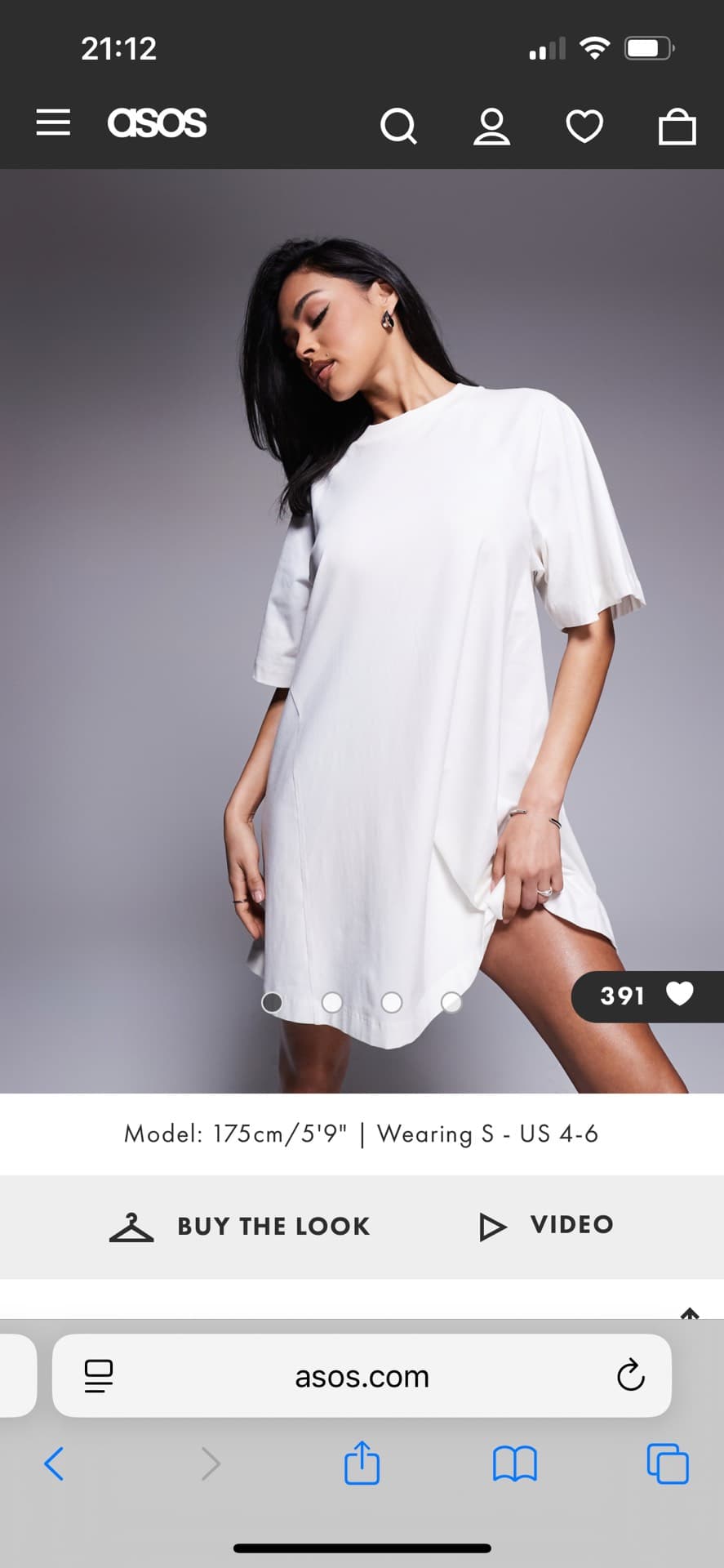 Stylish White T-Shirt Dress