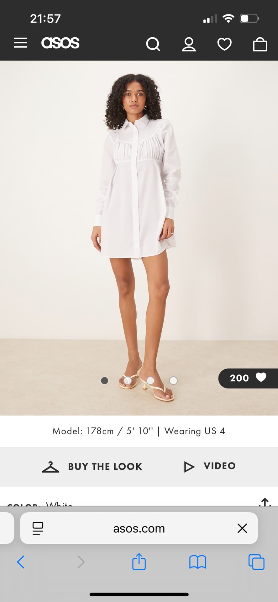 Chic White Shirt Dress