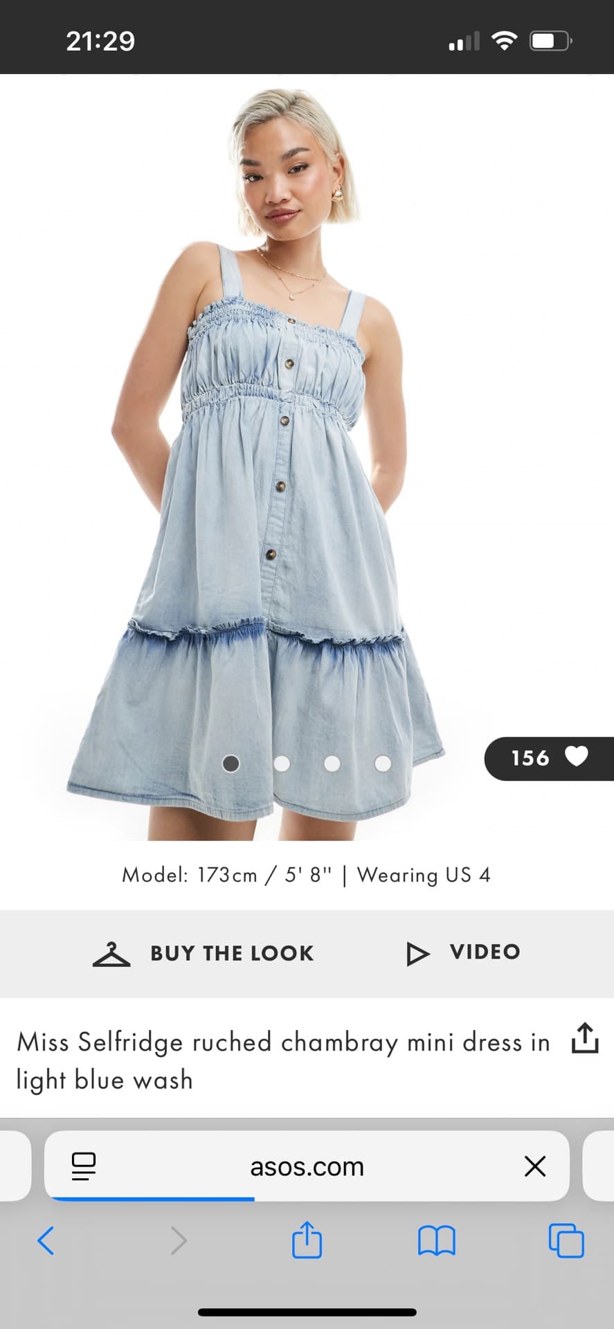 Trendy Light Blue Mini Dress